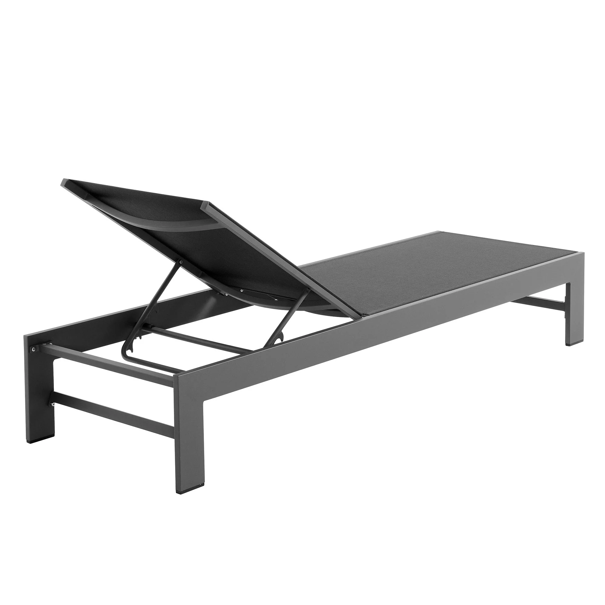 Tahoe Outdoor Patio Mesh and Aluminum Chaise Lounge by Modway - Image 5