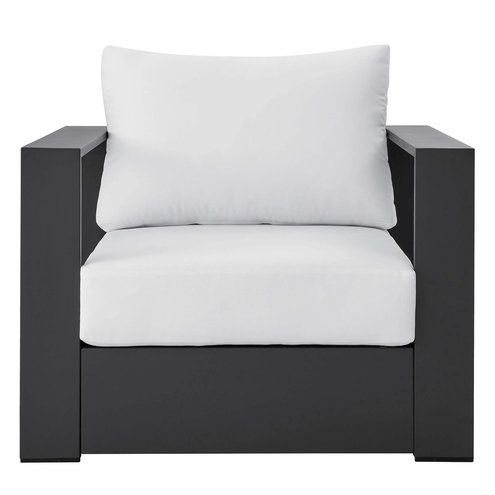 Tahoe Outdoor Patio Powder-Coated Aluminum Armchair by Modway - Image 6