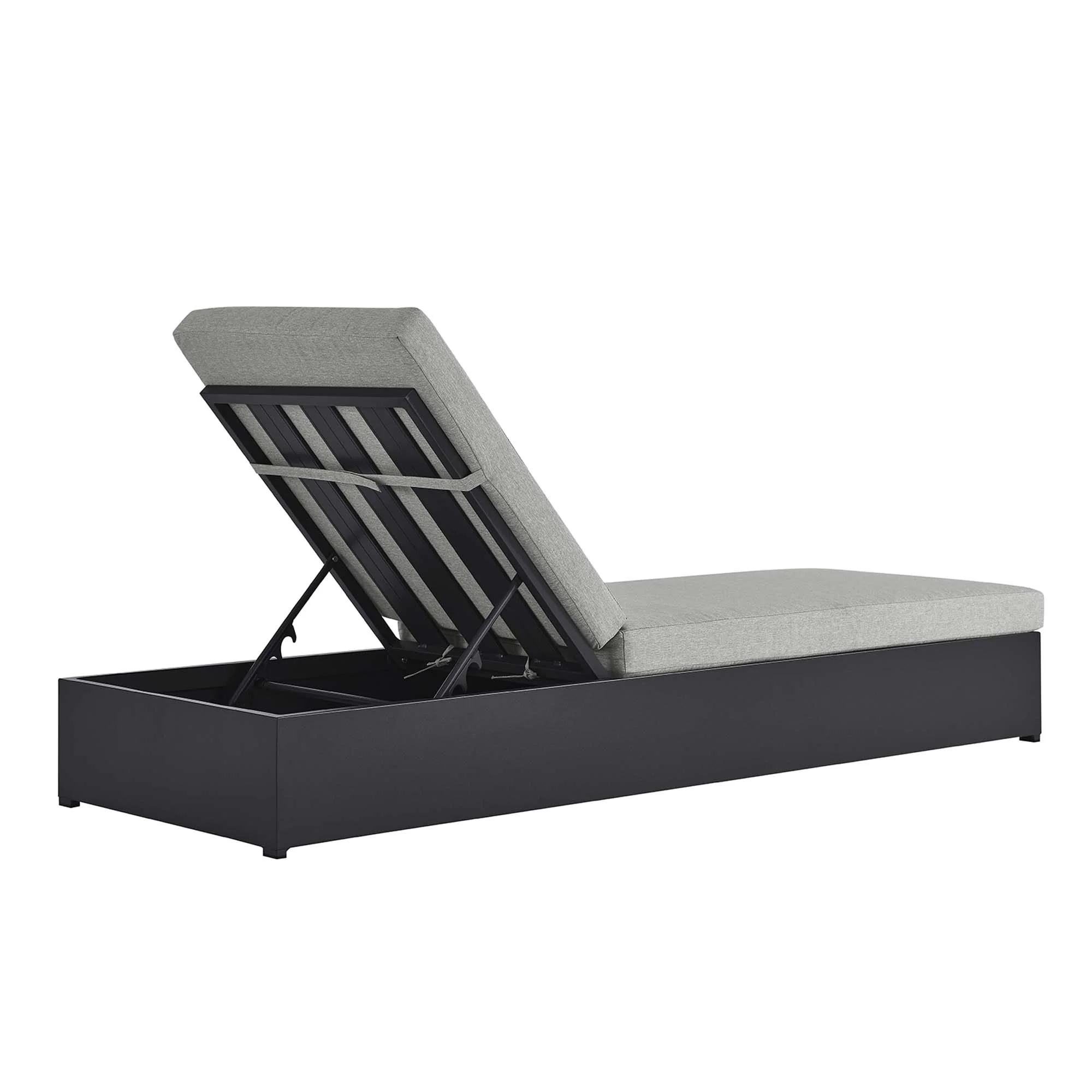 Tahoe Outdoor Patio Powder-Coated Aluminum Chaise Lounge Chair by Modway - Image 12