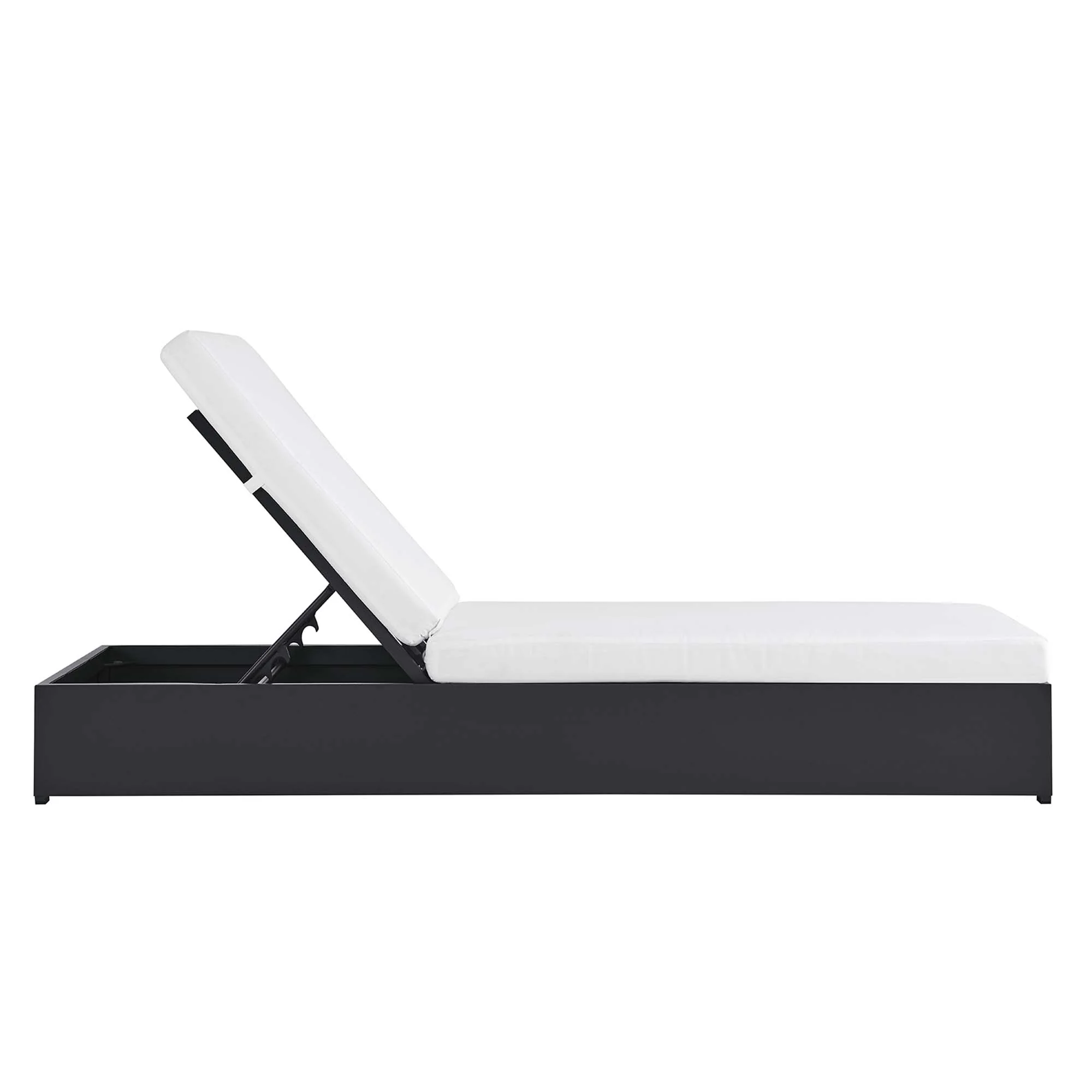 Tahoe Outdoor Patio Powder-Coated Aluminum Chaise Lounge Chair by Modway - Image 4