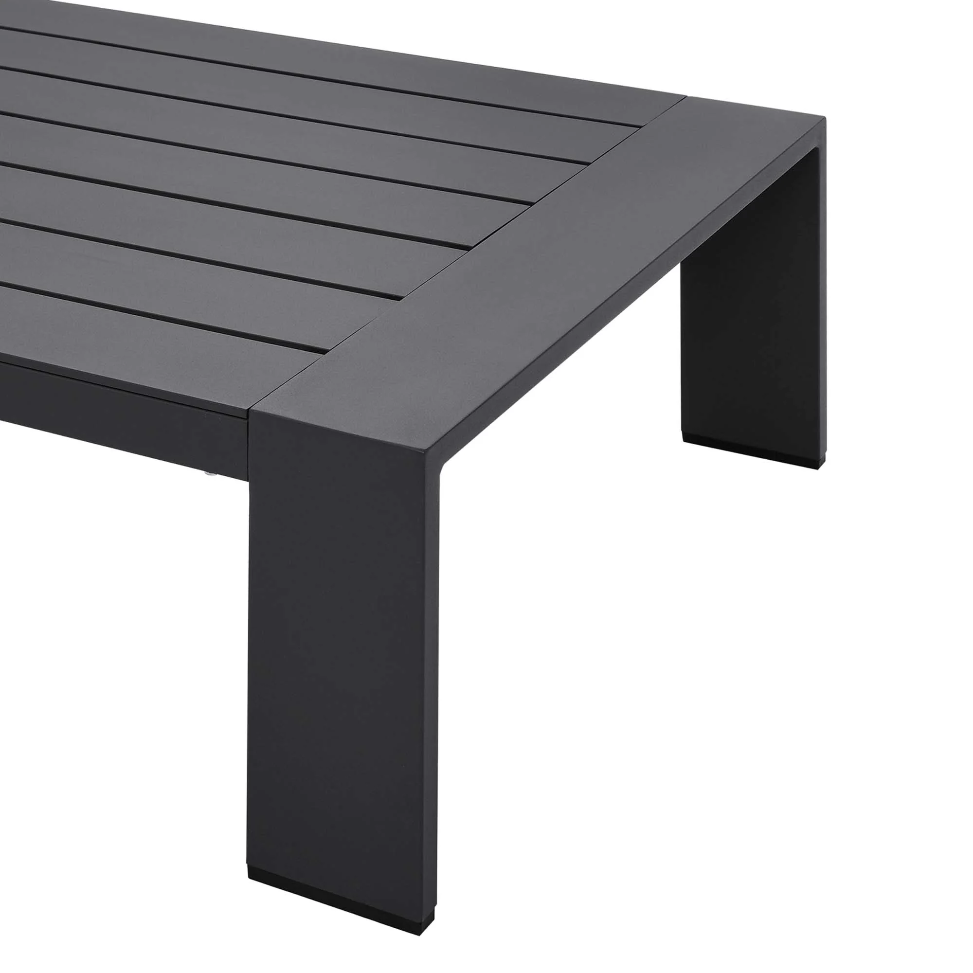 Tahoe Outdoor Patio Powder-Coated Aluminum Coffee Table by Modway - Image 5