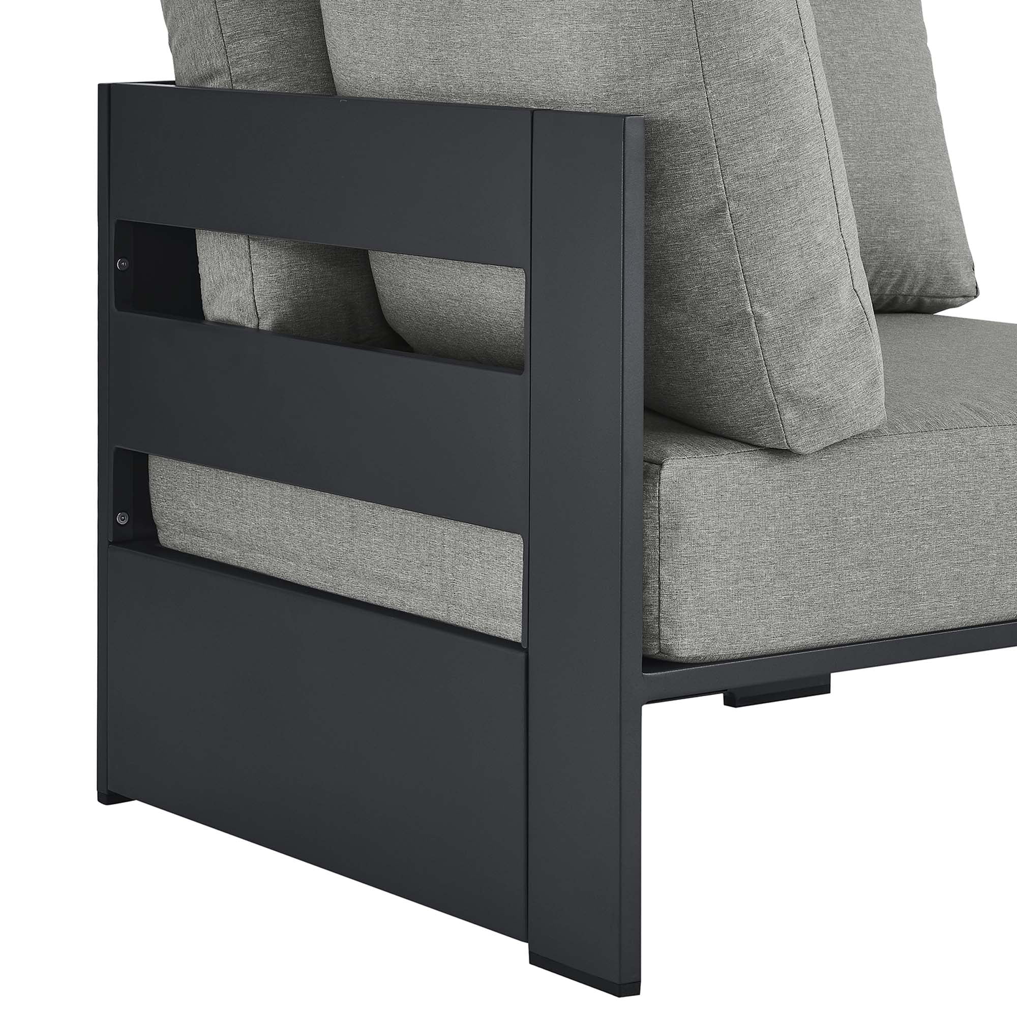 Tahoe Outdoor Patio Powder-Coated Aluminum Modular Corner Chair by Modway - Image 10