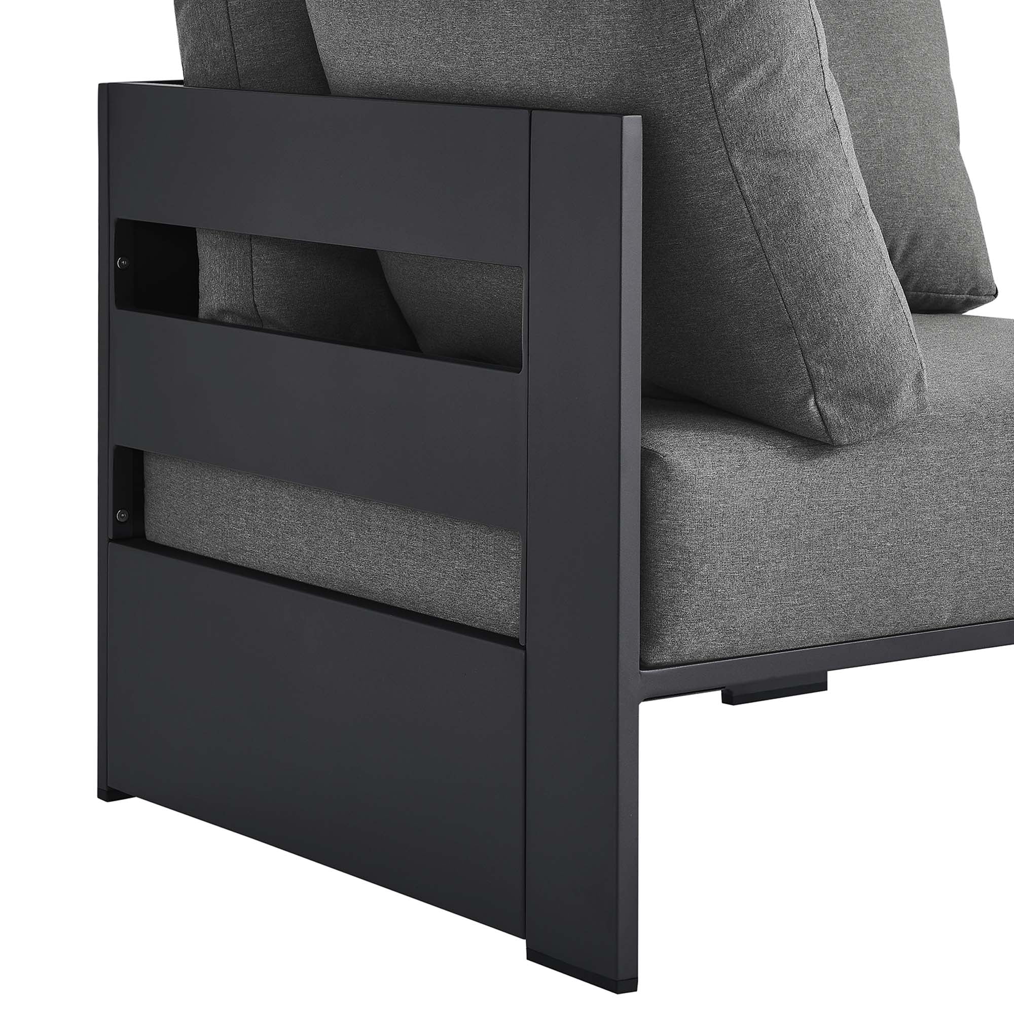 Tahoe Outdoor Patio Powder-Coated Aluminum Modular Corner Chair by Modway - Image 11