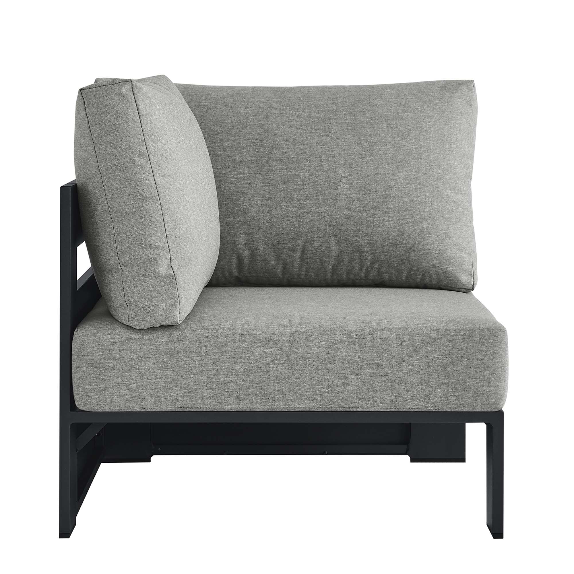 Tahoe Outdoor Patio Powder-Coated Aluminum Modular Corner Chair by Modway - Image 14