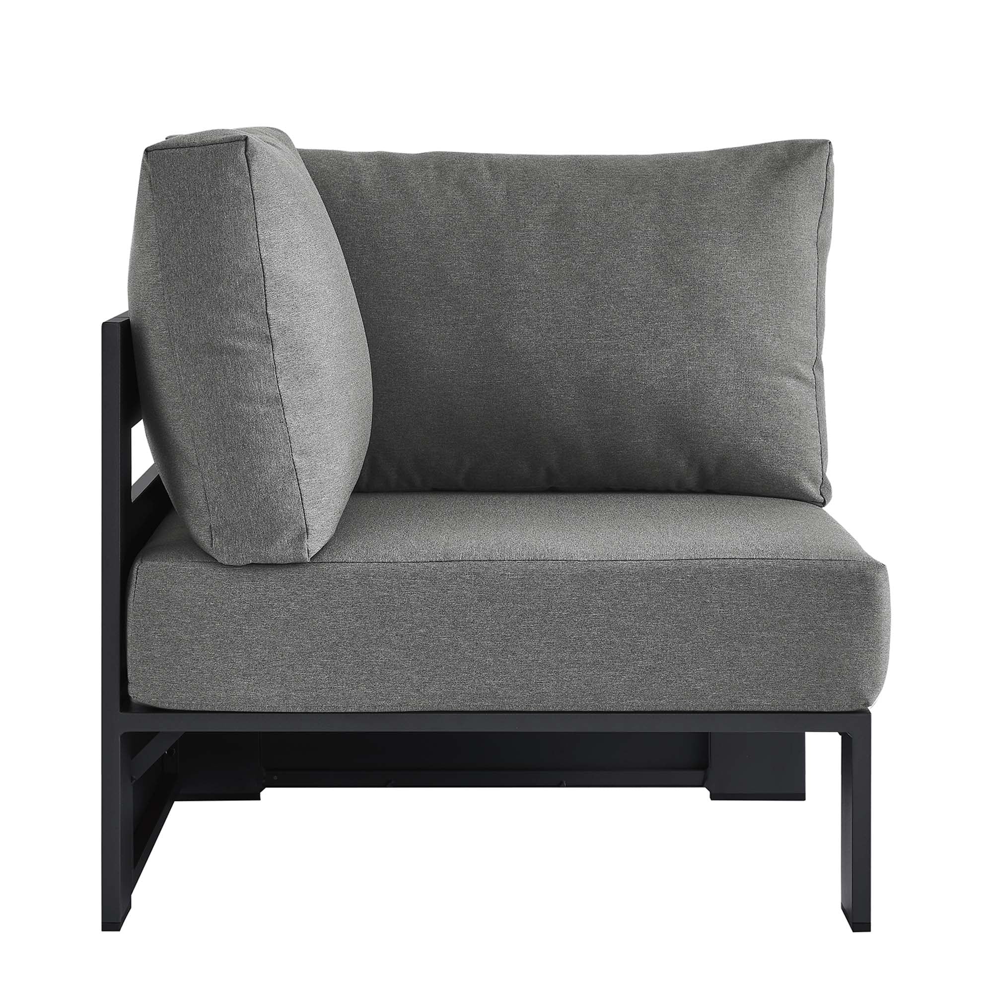 Tahoe Outdoor Patio Powder-Coated Aluminum Modular Corner Chair by Modway - Image 15