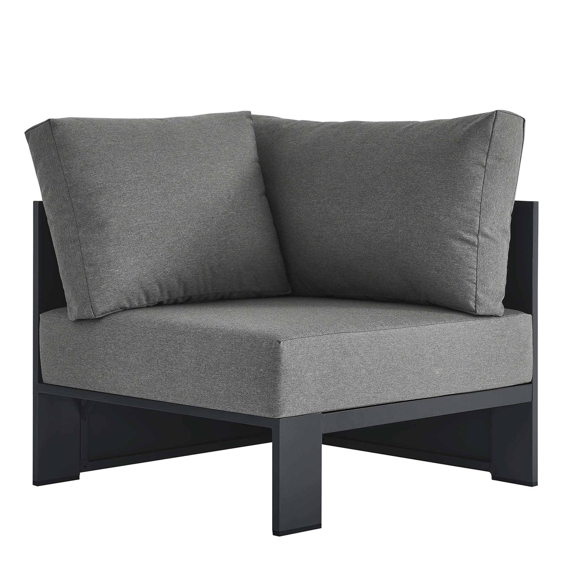 Tahoe Outdoor Patio Powder-Coated Aluminum Modular Corner Chair by Modway - Image 21