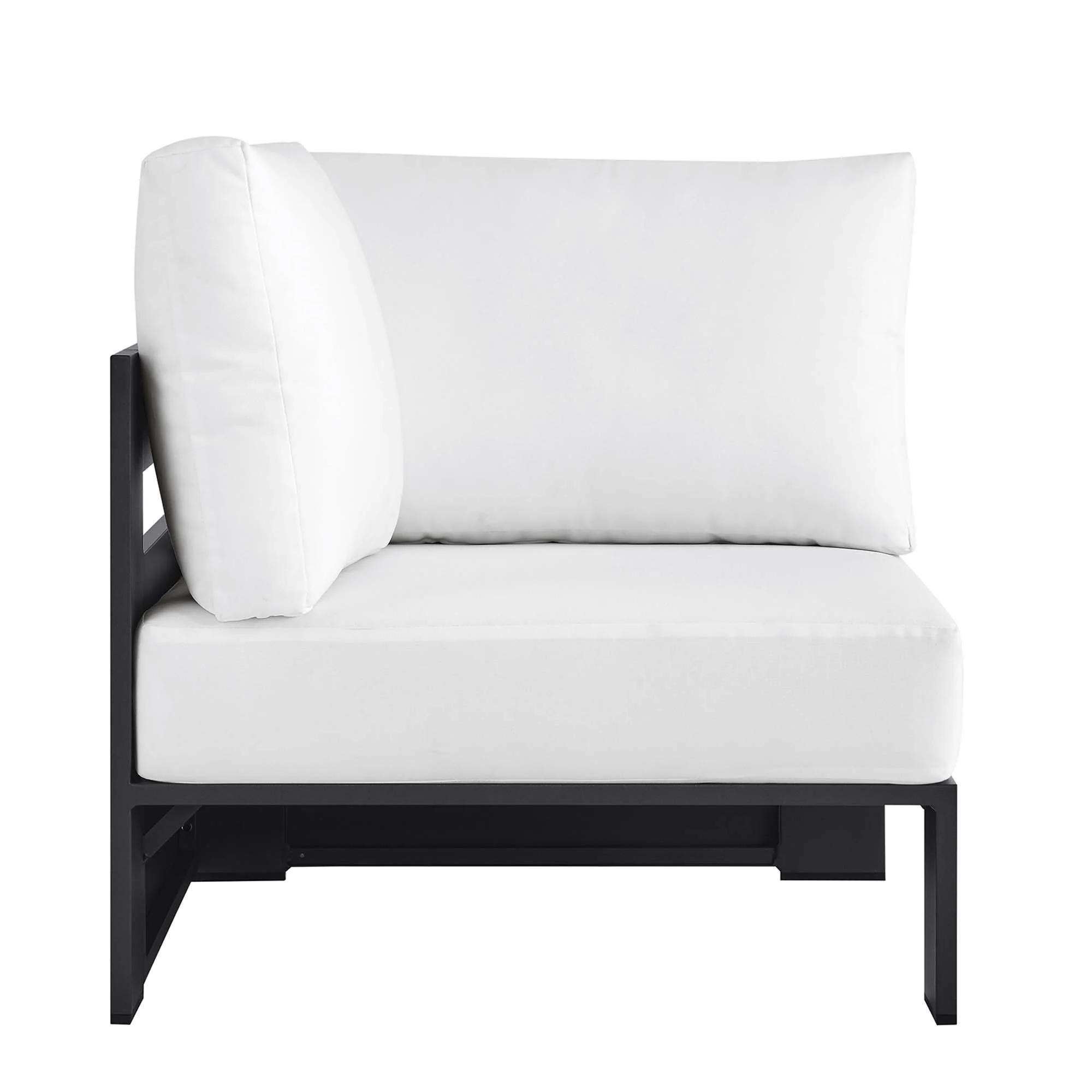 Tahoe Outdoor Patio Powder-Coated Aluminum Modular Corner Chair by Modway - Image 4