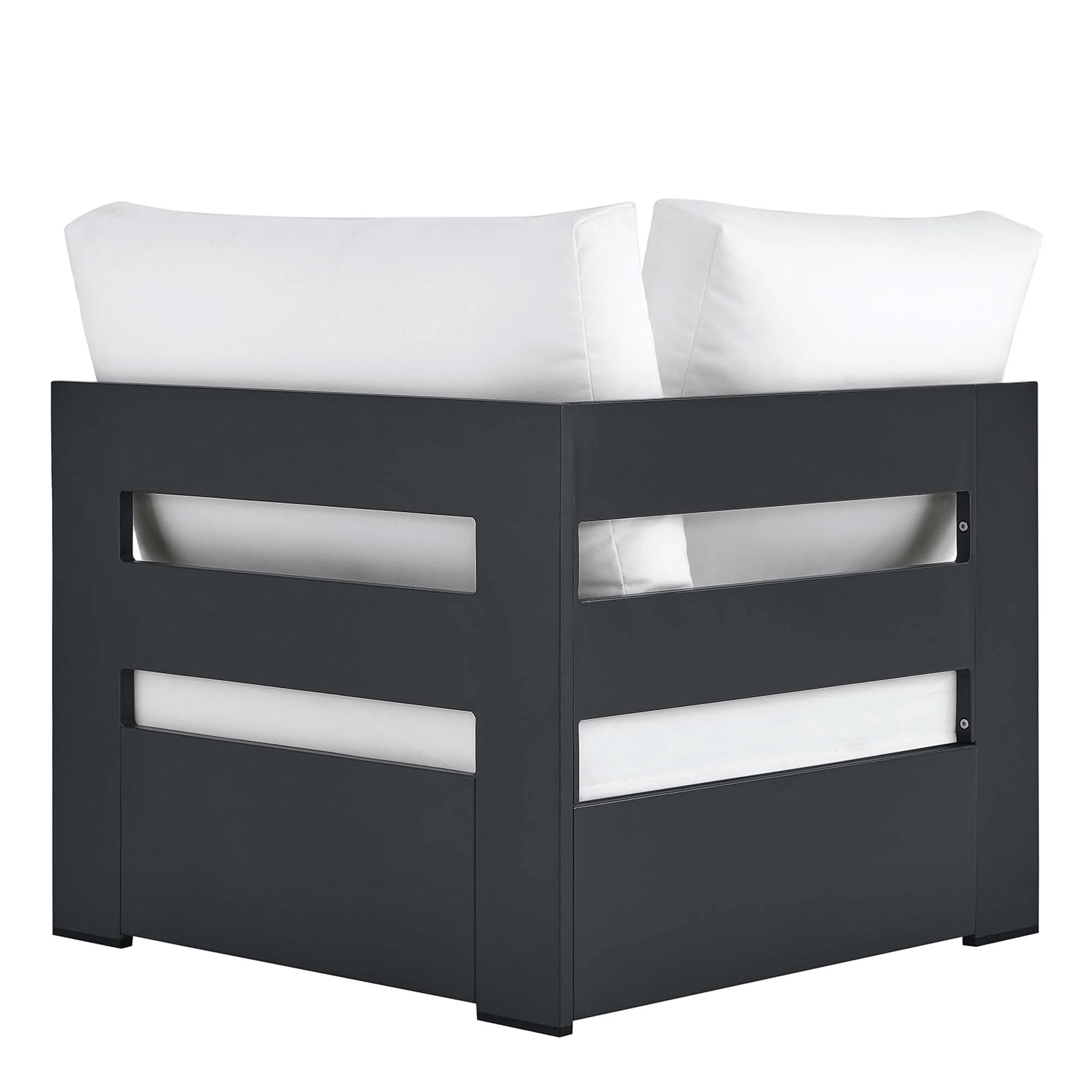 Tahoe Outdoor Patio Powder-Coated Aluminum Modular Corner Chair by Modway - Image 5