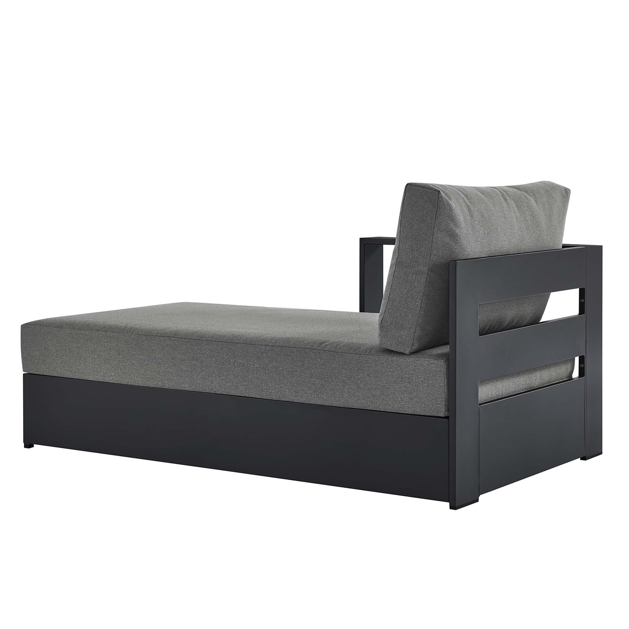 Tahoe Outdoor Patio Powder-Coated Aluminum Left-Facing Chaise Lounge - Image 13