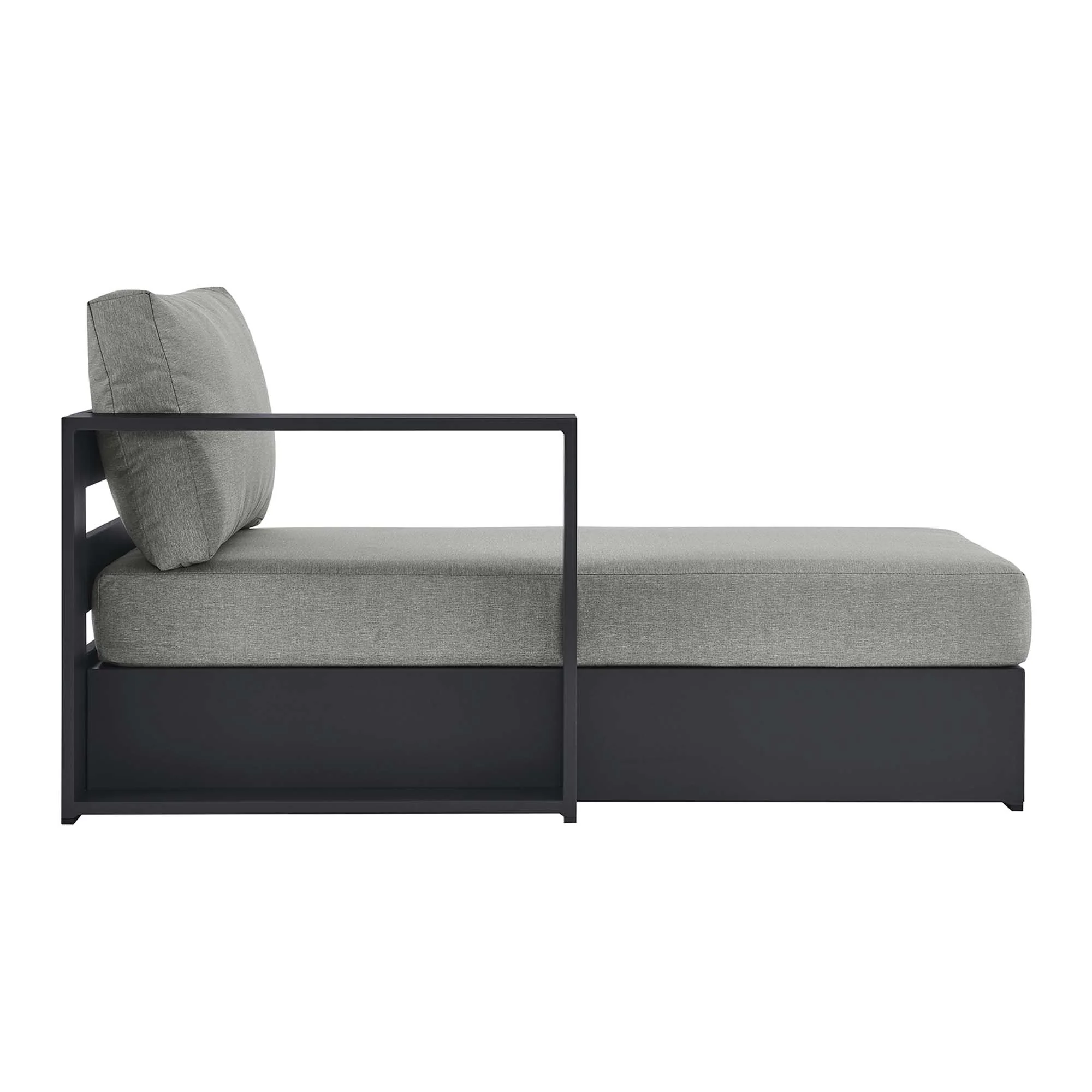 Tahoe Outdoor Patio Powder-Coated Aluminum Left-Facing Chaise Lounge - Image 14