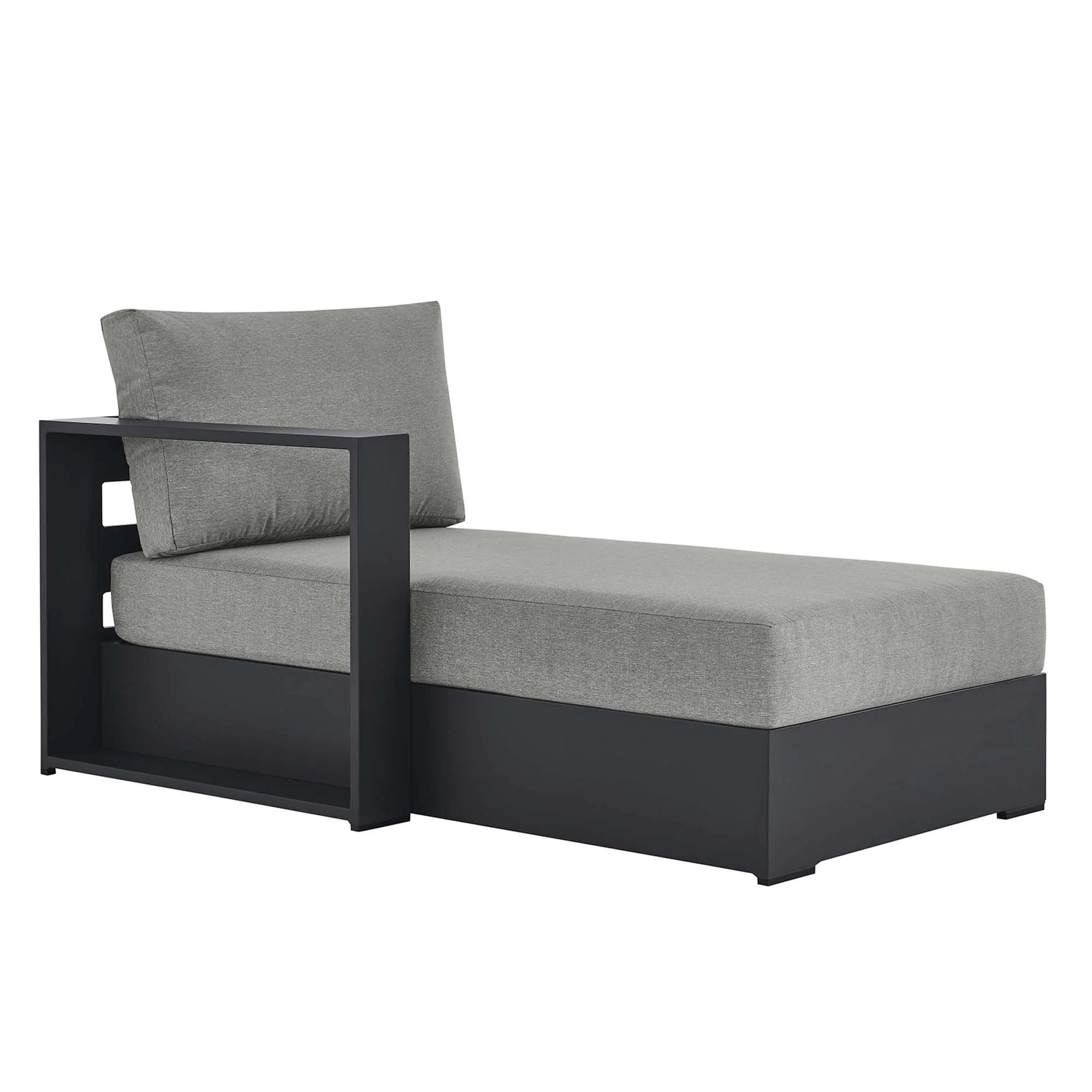 Tahoe Outdoor Patio Powder-Coated Aluminum Left-Facing Chaise Lounge - Image 20