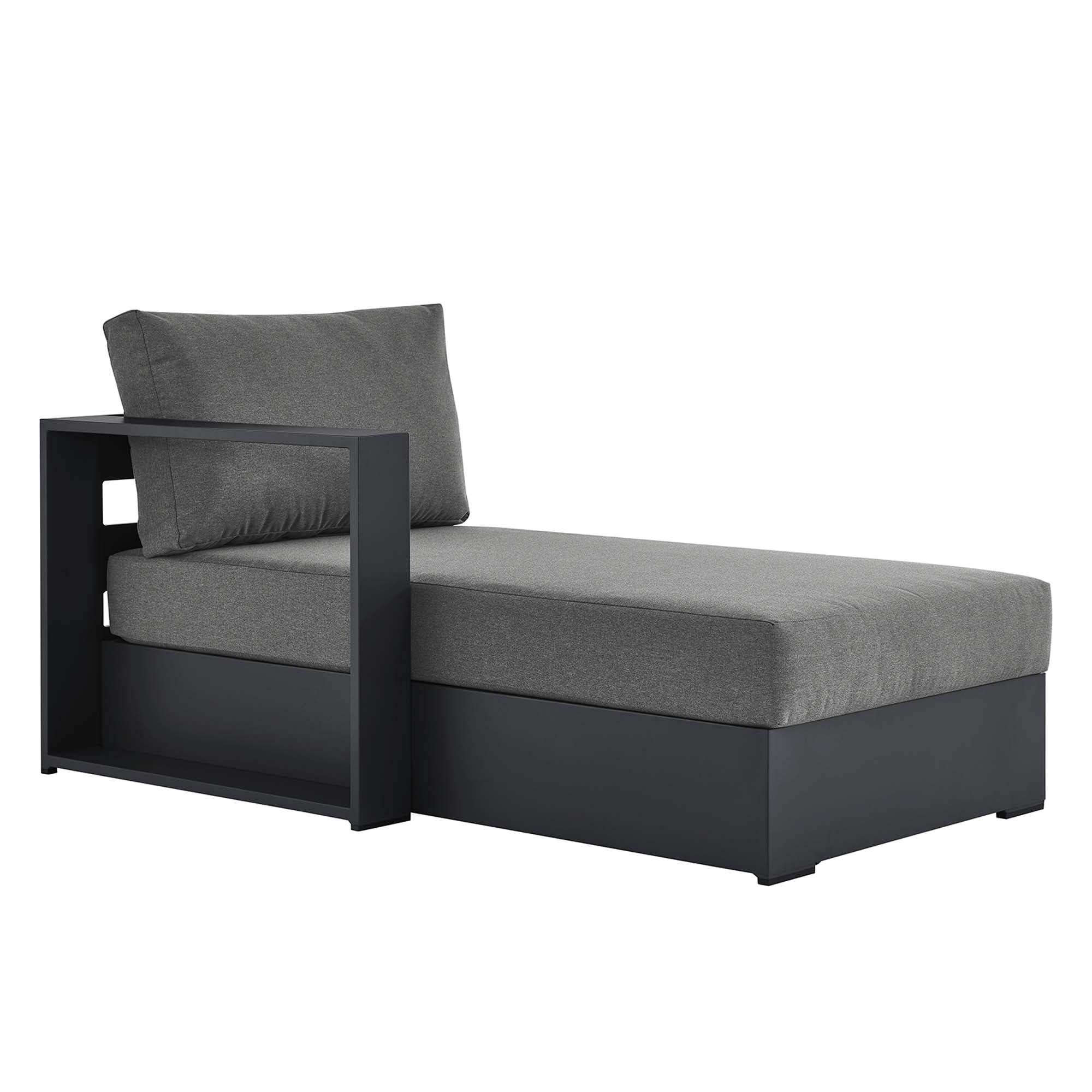 Tahoe Outdoor Patio Powder-Coated Aluminum Left-Facing Chaise Lounge - Image 21