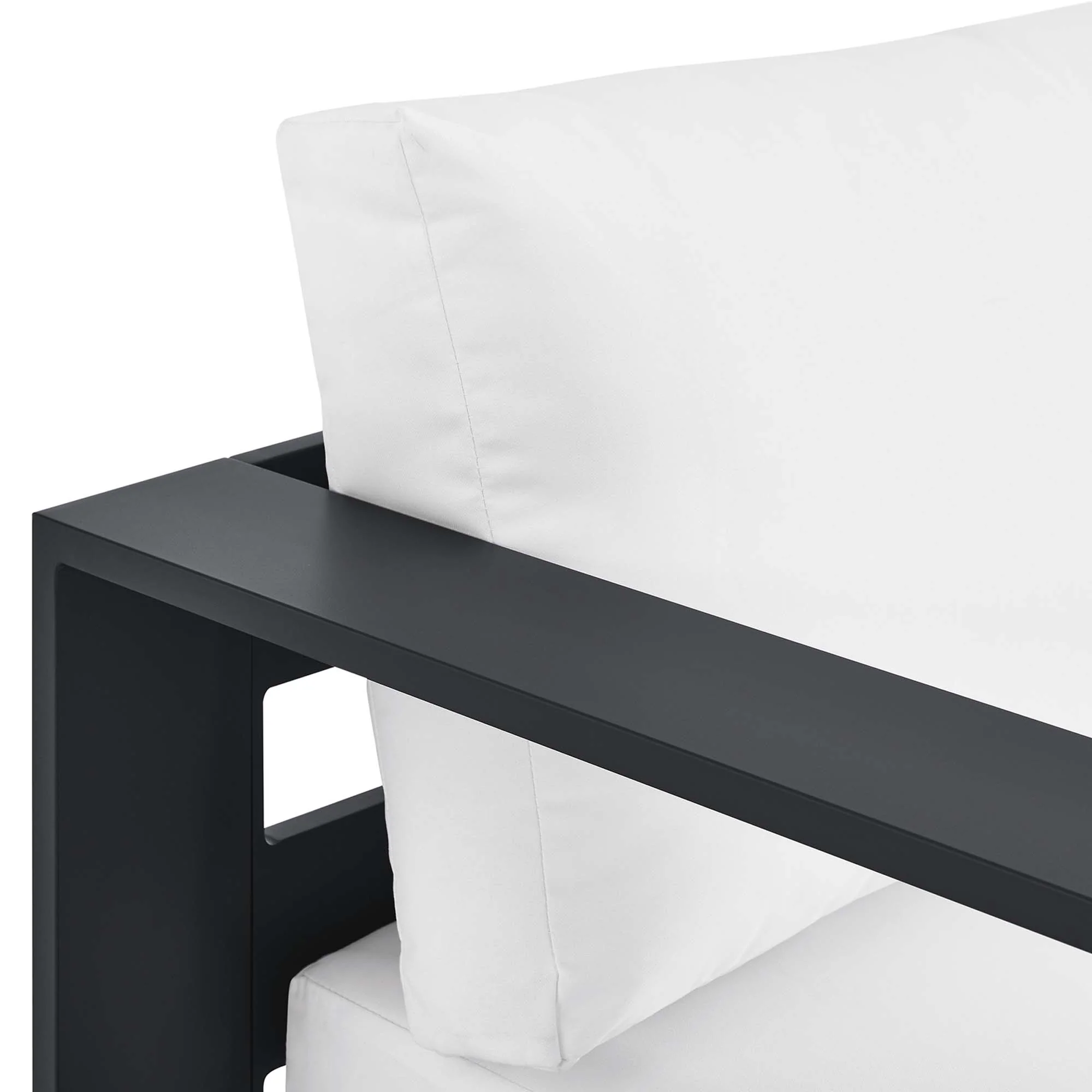 Tahoe Outdoor Patio Powder-Coated Aluminum Left-Facing Chaise Lounge - Image 7