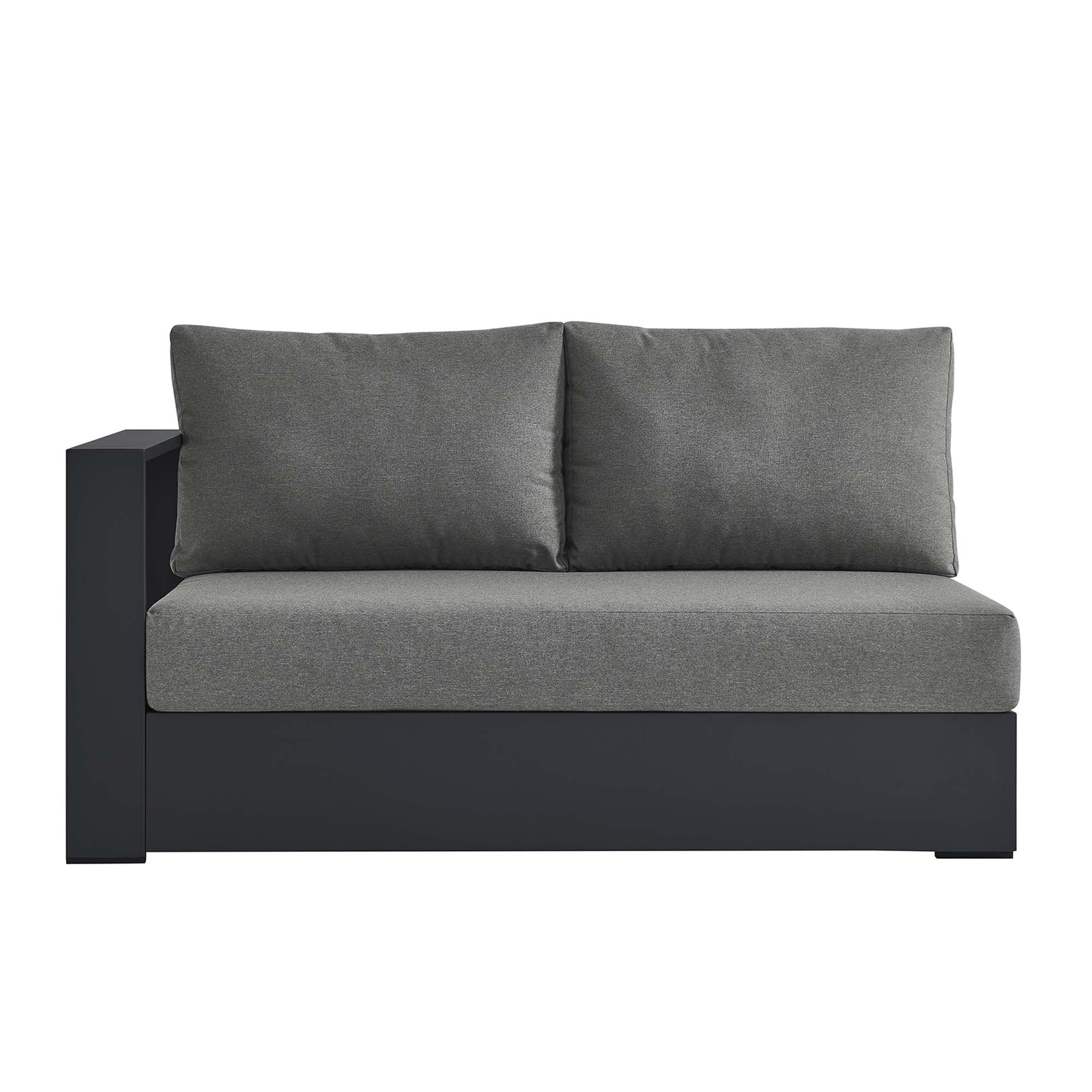 Tahoe Outdoor Patio Powder-Coated Aluminum Modular Left-Facing Loveseat by Modway - Image 11