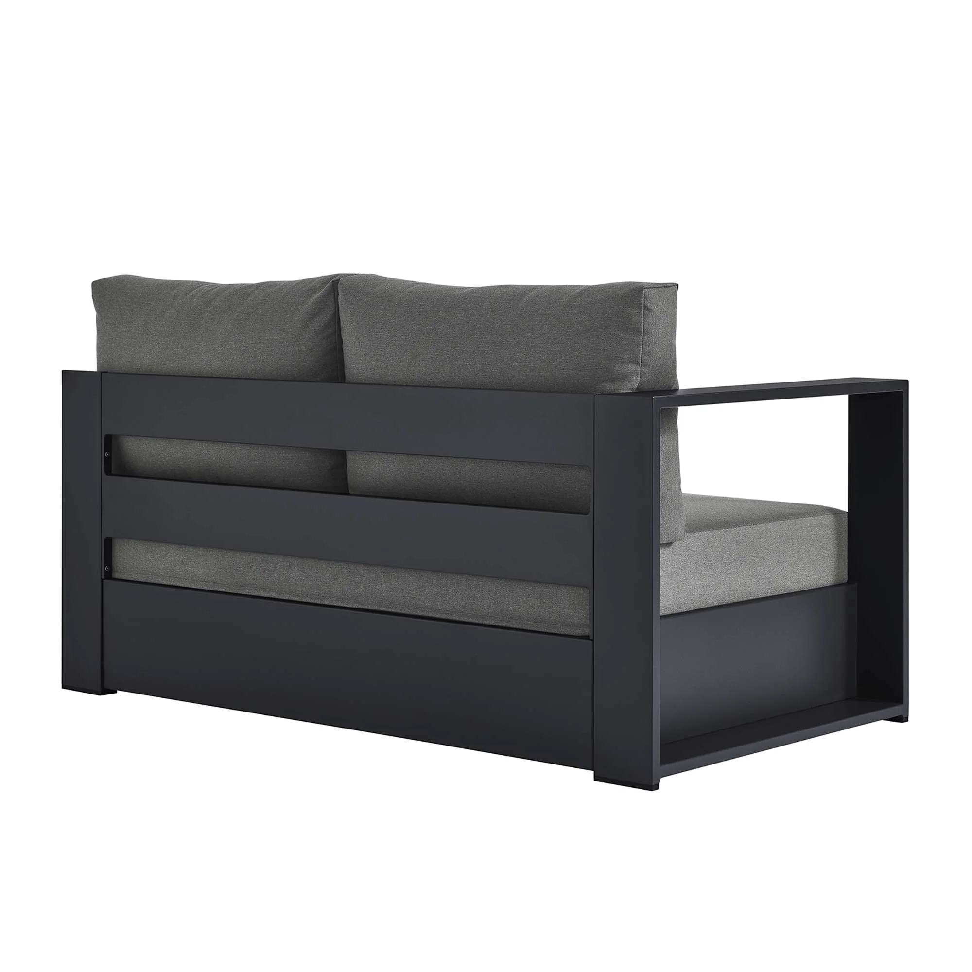 Tahoe Outdoor Patio Powder-Coated Aluminum Modular Left-Facing Loveseat by Modway - Image 13
