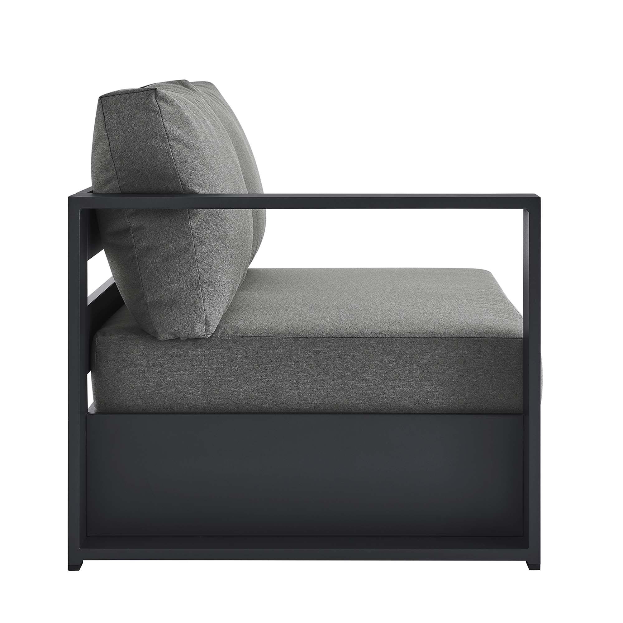 Tahoe Outdoor Patio Powder-Coated Aluminum Modular Left-Facing Loveseat by Modway - Image 15