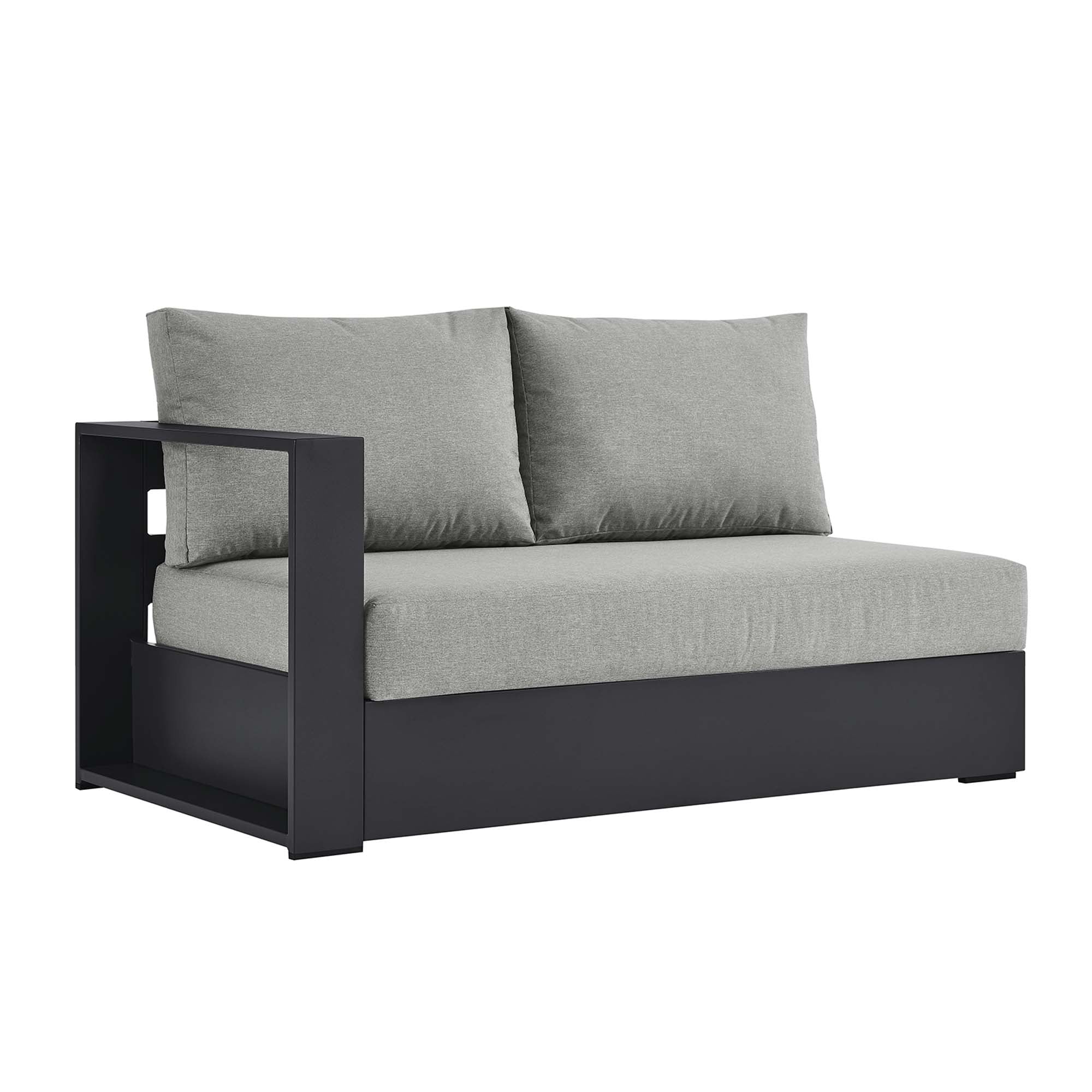 Tahoe Outdoor Patio Powder-Coated Aluminum Modular Left-Facing Loveseat by Modway - Image 20