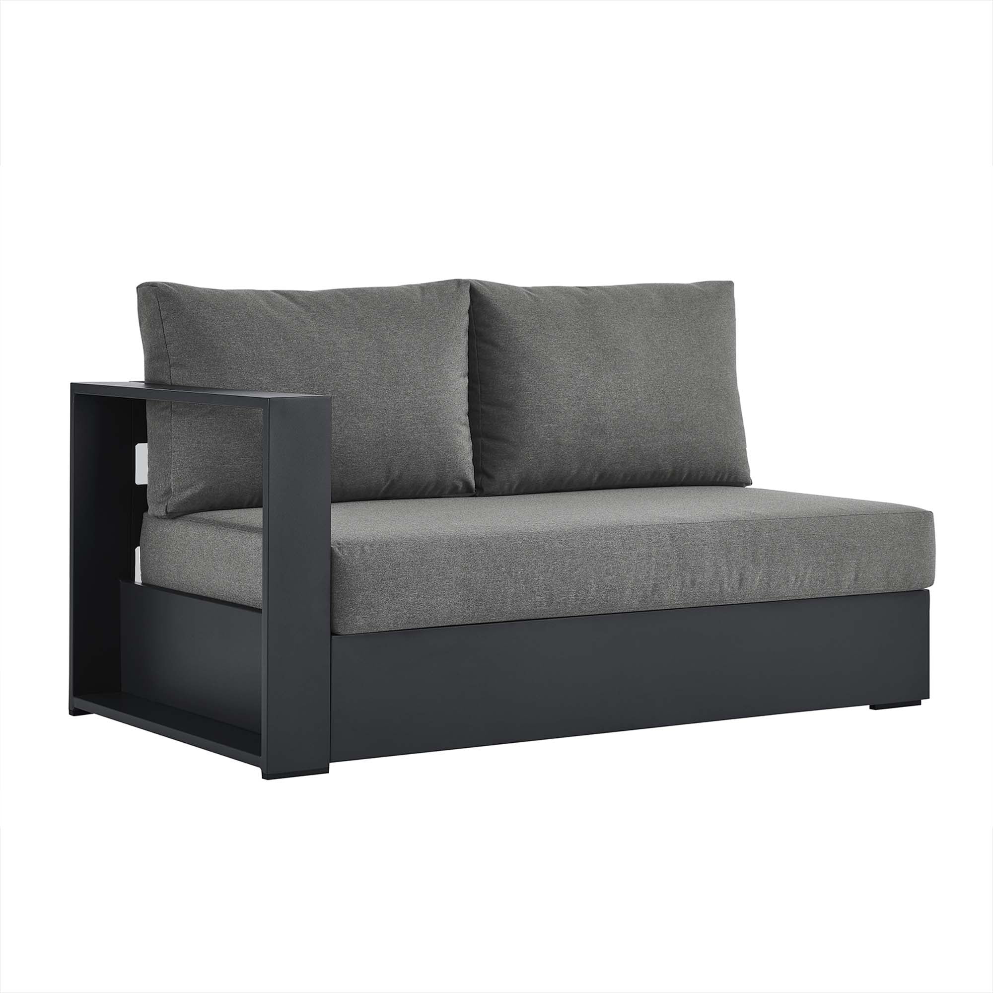 Tahoe Outdoor Patio Powder-Coated Aluminum Modular Left-Facing Loveseat by Modway - Image 21