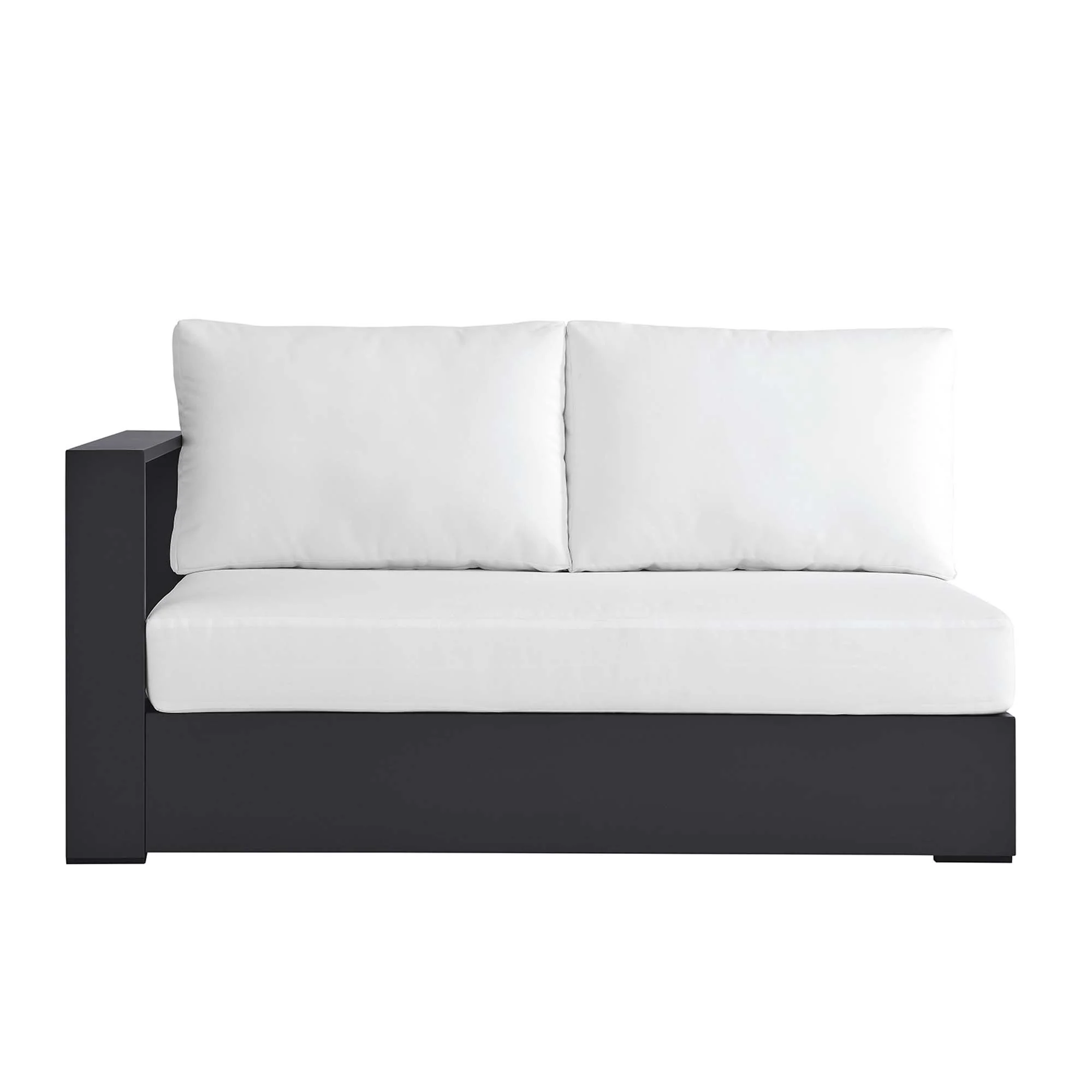 Tahoe Outdoor Patio Powder-Coated Aluminum Modular Left-Facing Loveseat by Modway - Image 6
