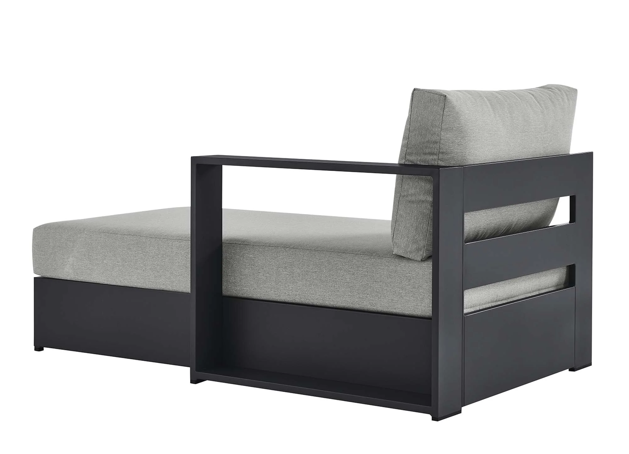 Tahoe Outdoor Patio Powder-Coated Aluminum Right-Facing Chaise Lounge - Image 12