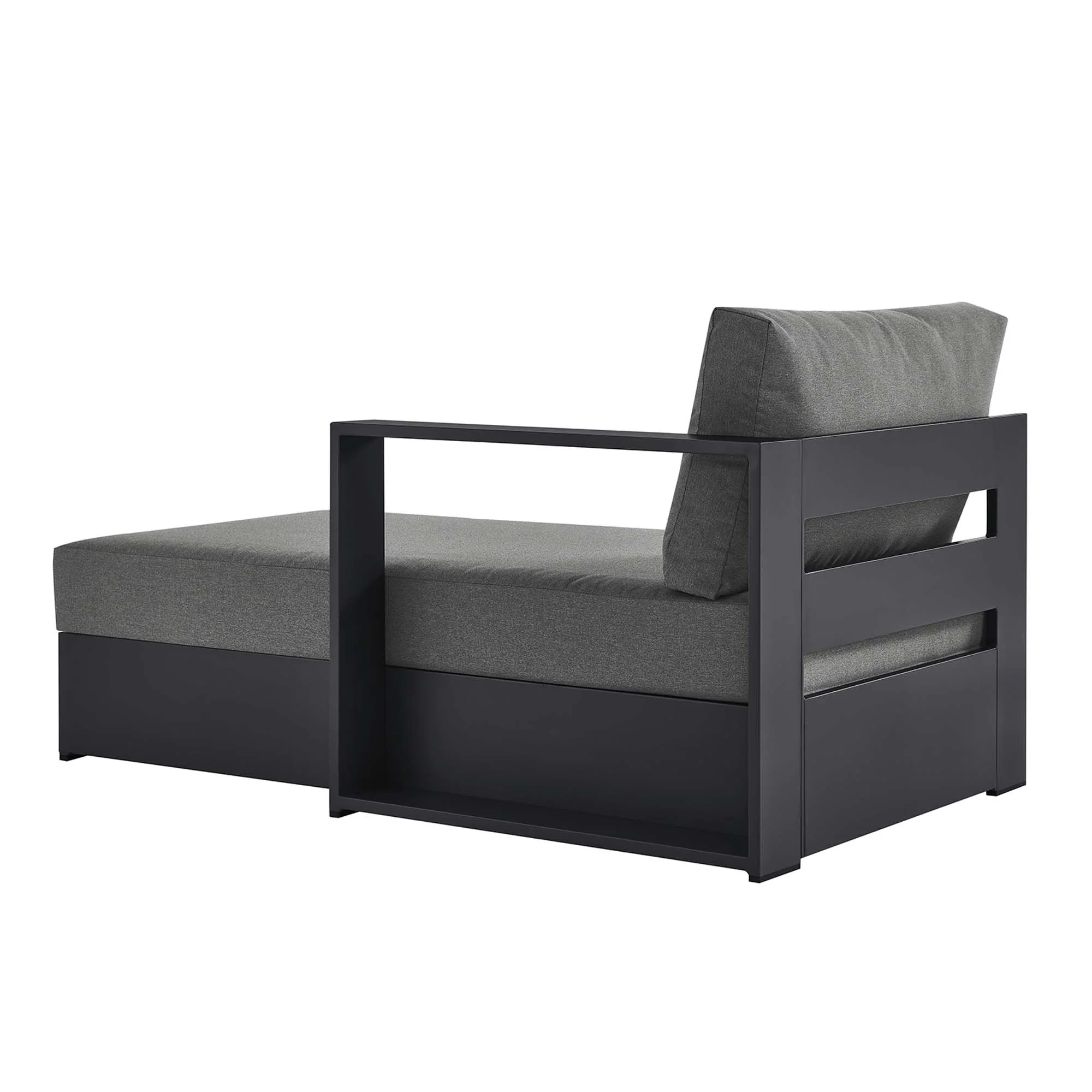 Tahoe Outdoor Patio Powder-Coated Aluminum Right-Facing Chaise Lounge - Image 13