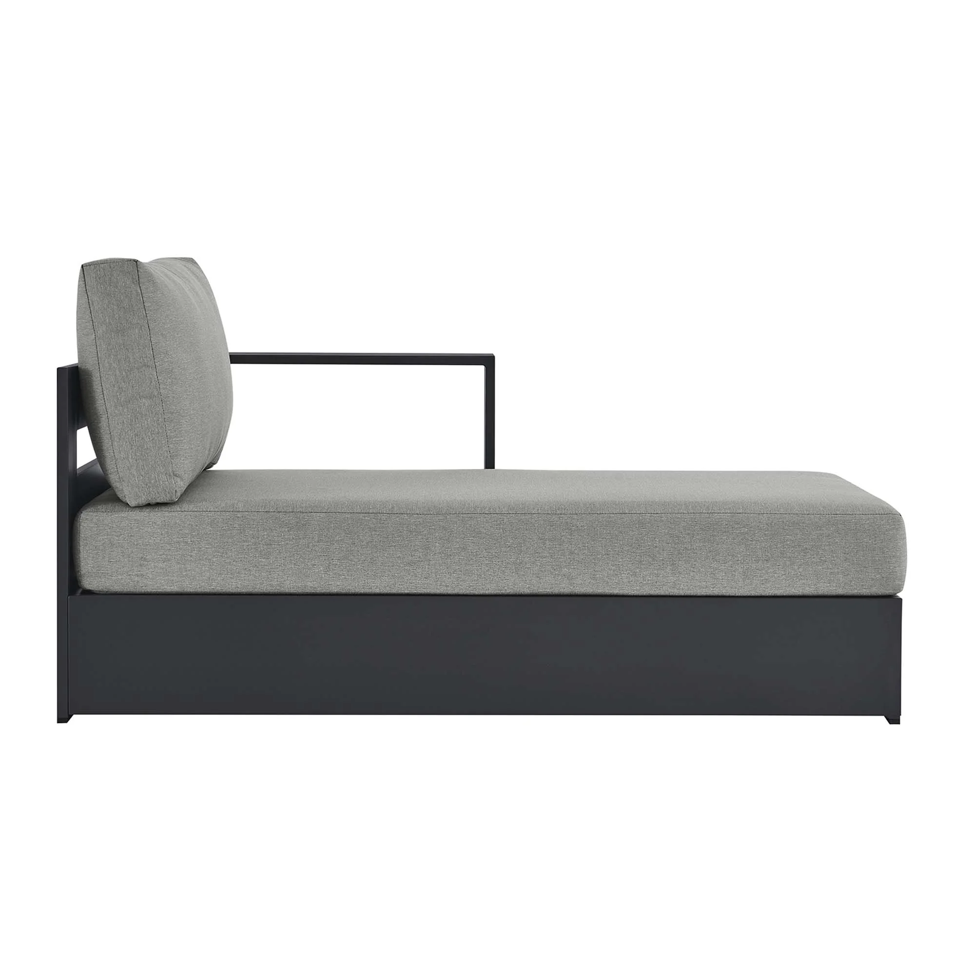 Tahoe Outdoor Patio Powder-Coated Aluminum Right-Facing Chaise Lounge - Image 14
