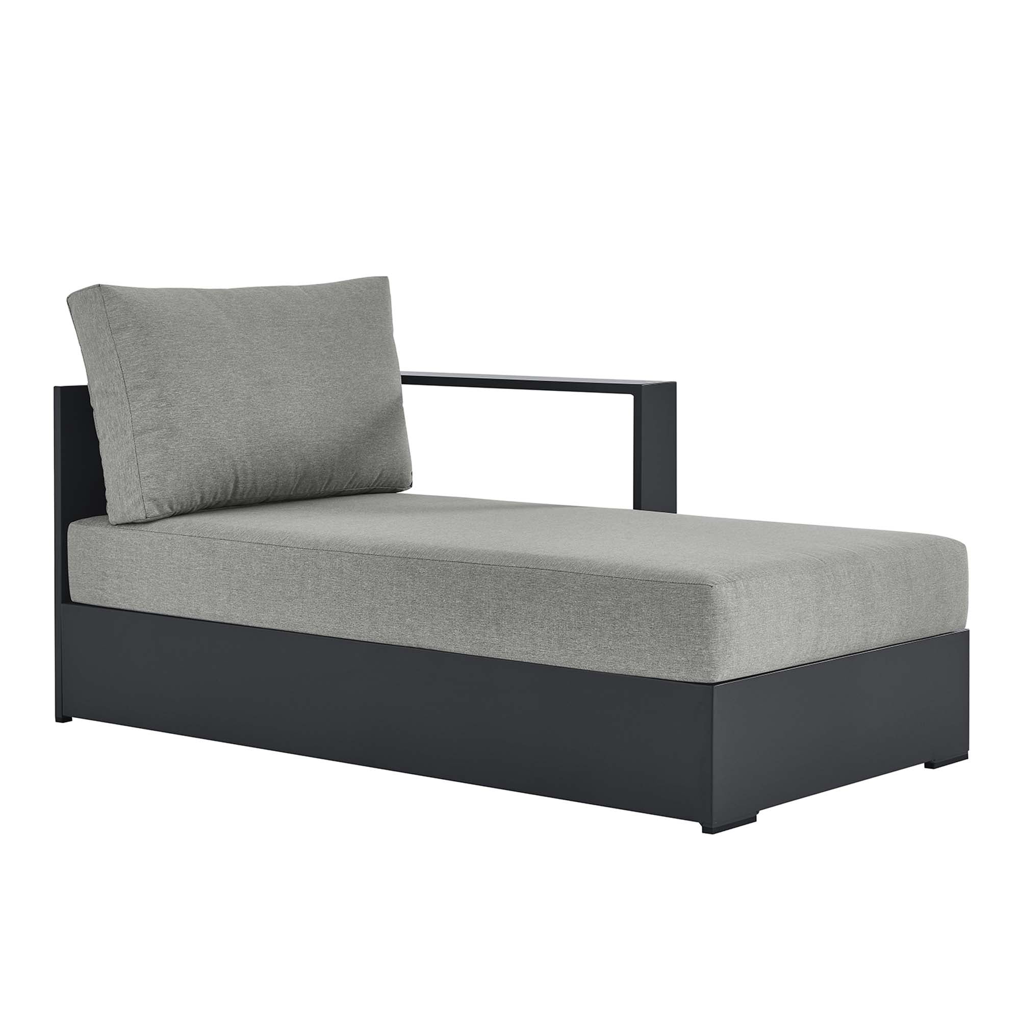 Tahoe Outdoor Patio Powder-Coated Aluminum Right-Facing Chaise Lounge - Image 20