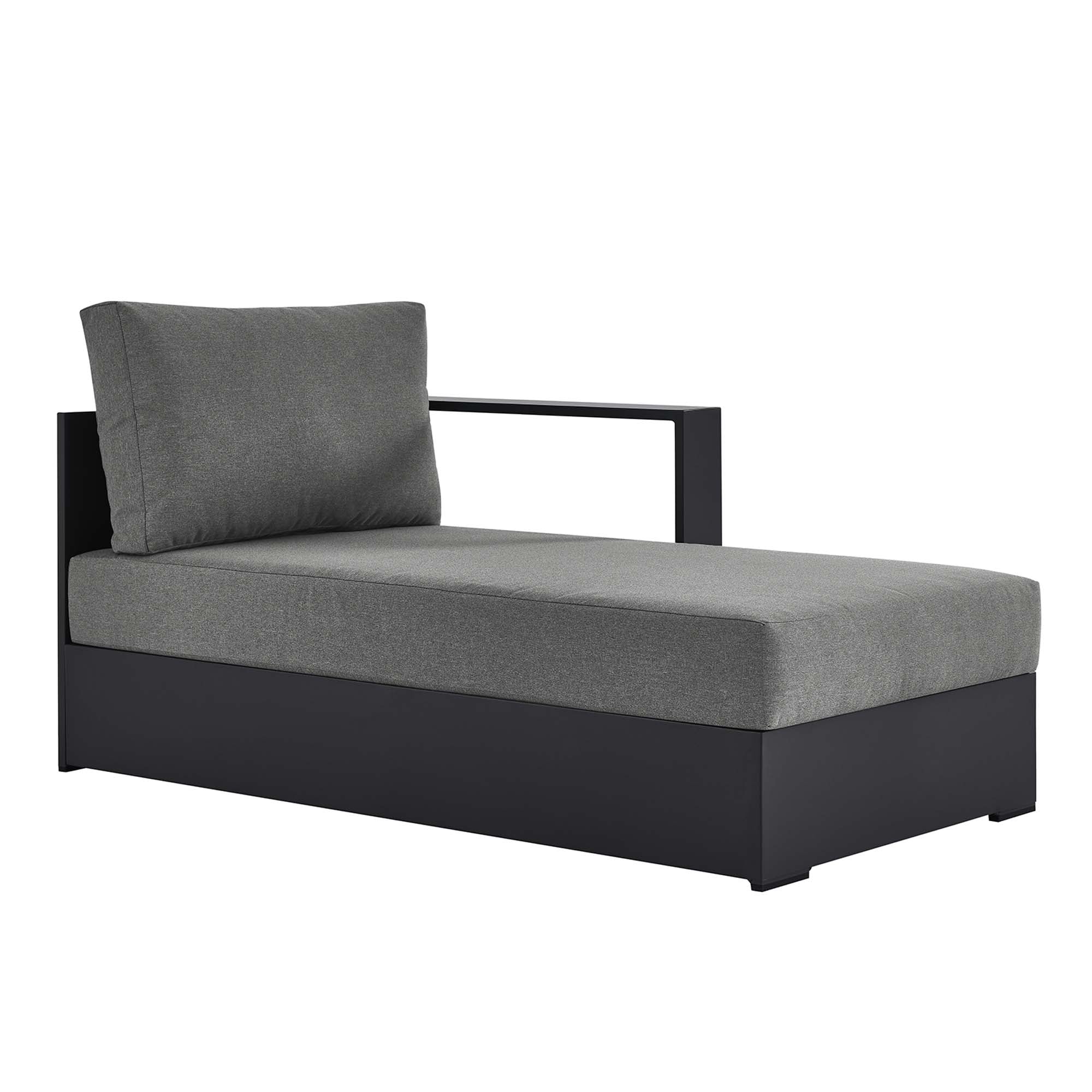 Tahoe Outdoor Patio Powder-Coated Aluminum Right-Facing Chaise Lounge - Image 21