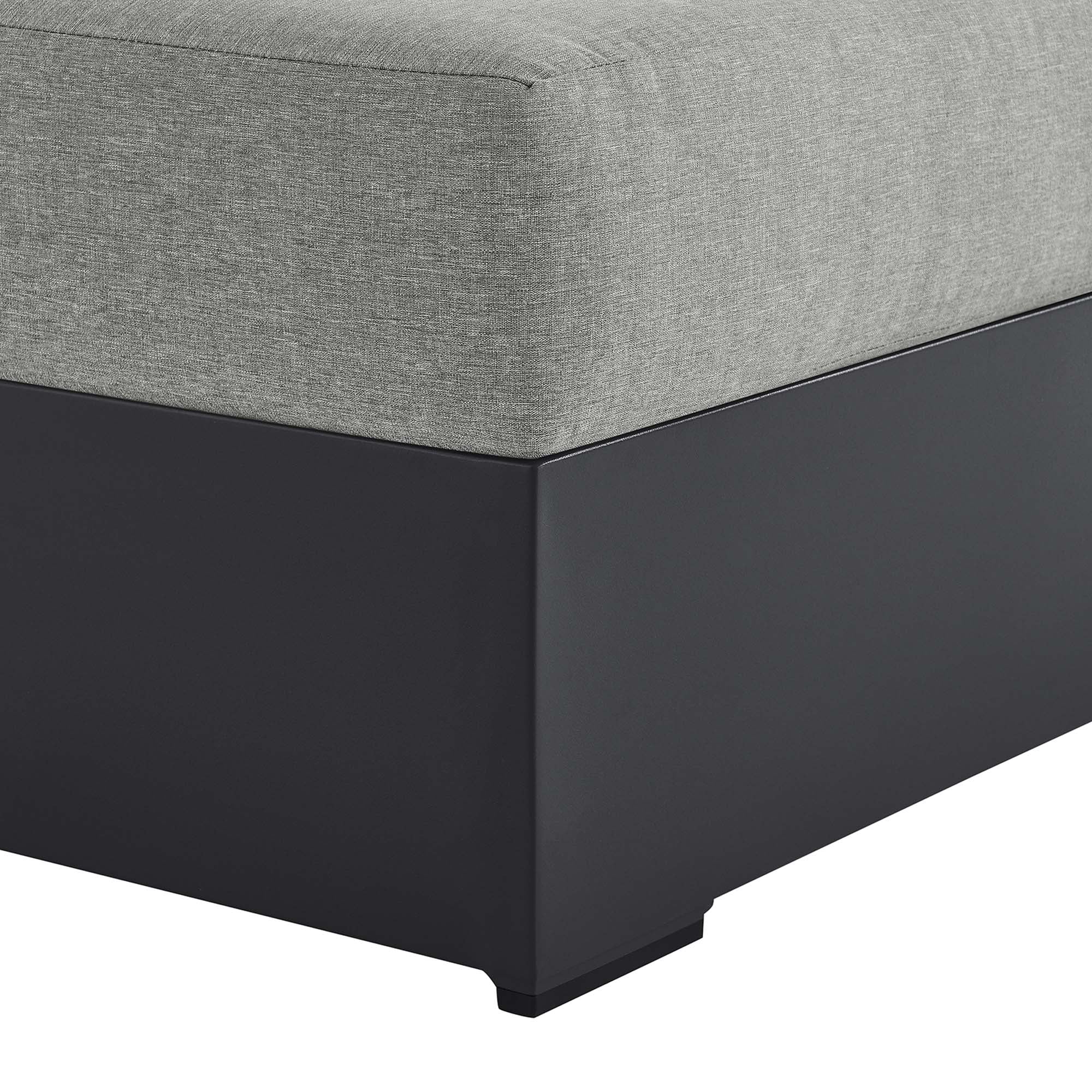Tahoe Outdoor Patio Powder-Coated Aluminum Right-Facing Chaise Lounge - Image 8