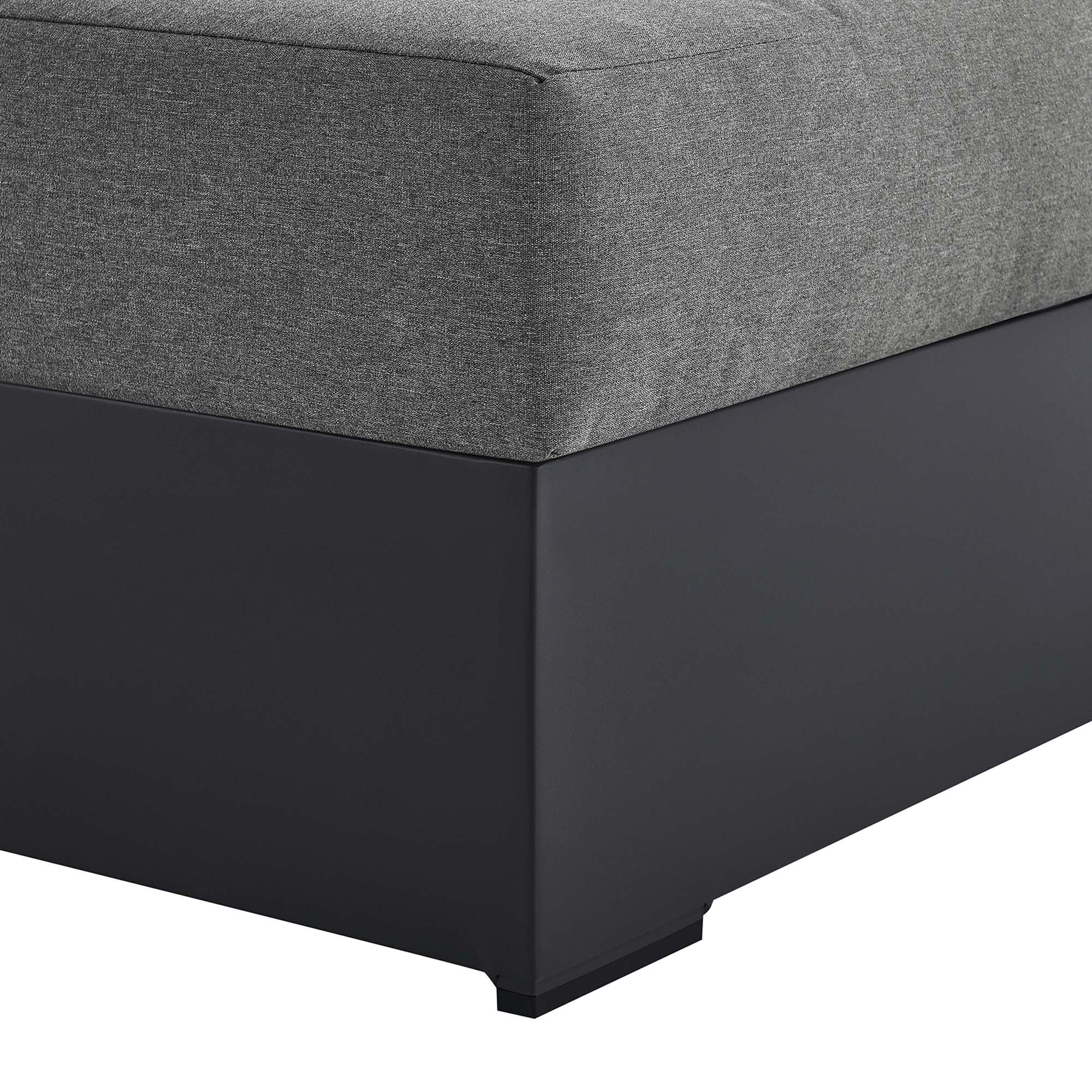 Tahoe Outdoor Patio Powder-Coated Aluminum Right-Facing Chaise Lounge - Image 9
