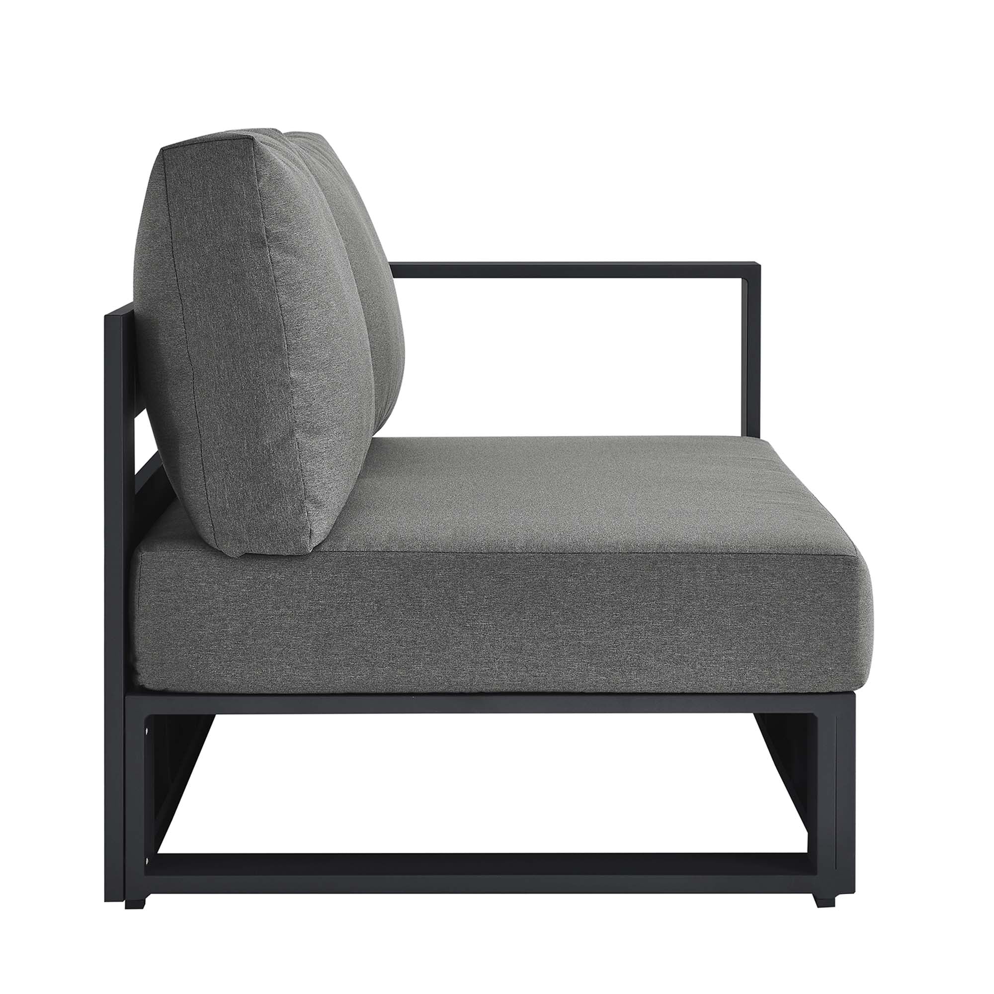 Tahoe Outdoor Patio Powder-Coated Aluminum Modular Right-Facing Loveseat by Modway - Image 15