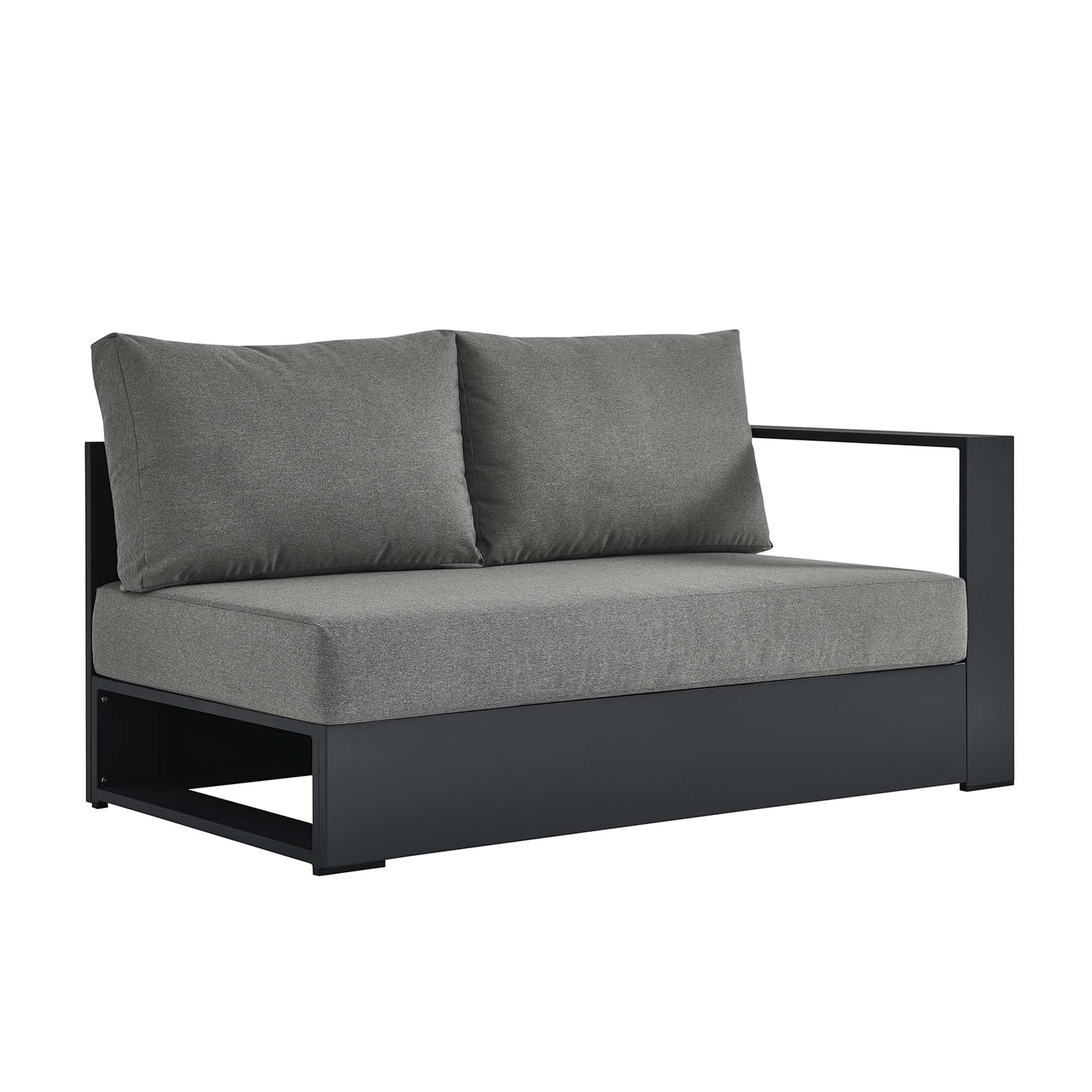 Tahoe Outdoor Patio Powder-Coated Aluminum Modular Right-Facing Loveseat by Modway - Image 21