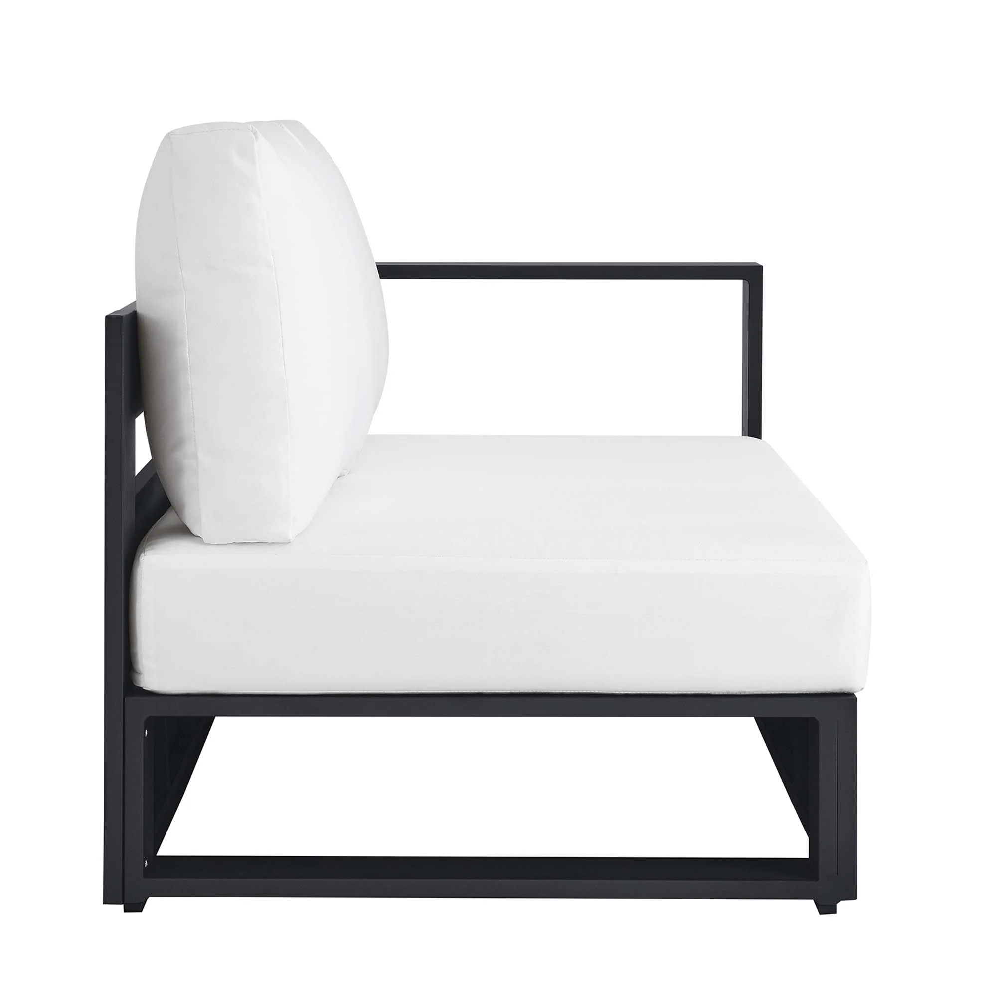 Tahoe Outdoor Patio Powder-Coated Aluminum Modular Right-Facing Loveseat by Modway - Image 4