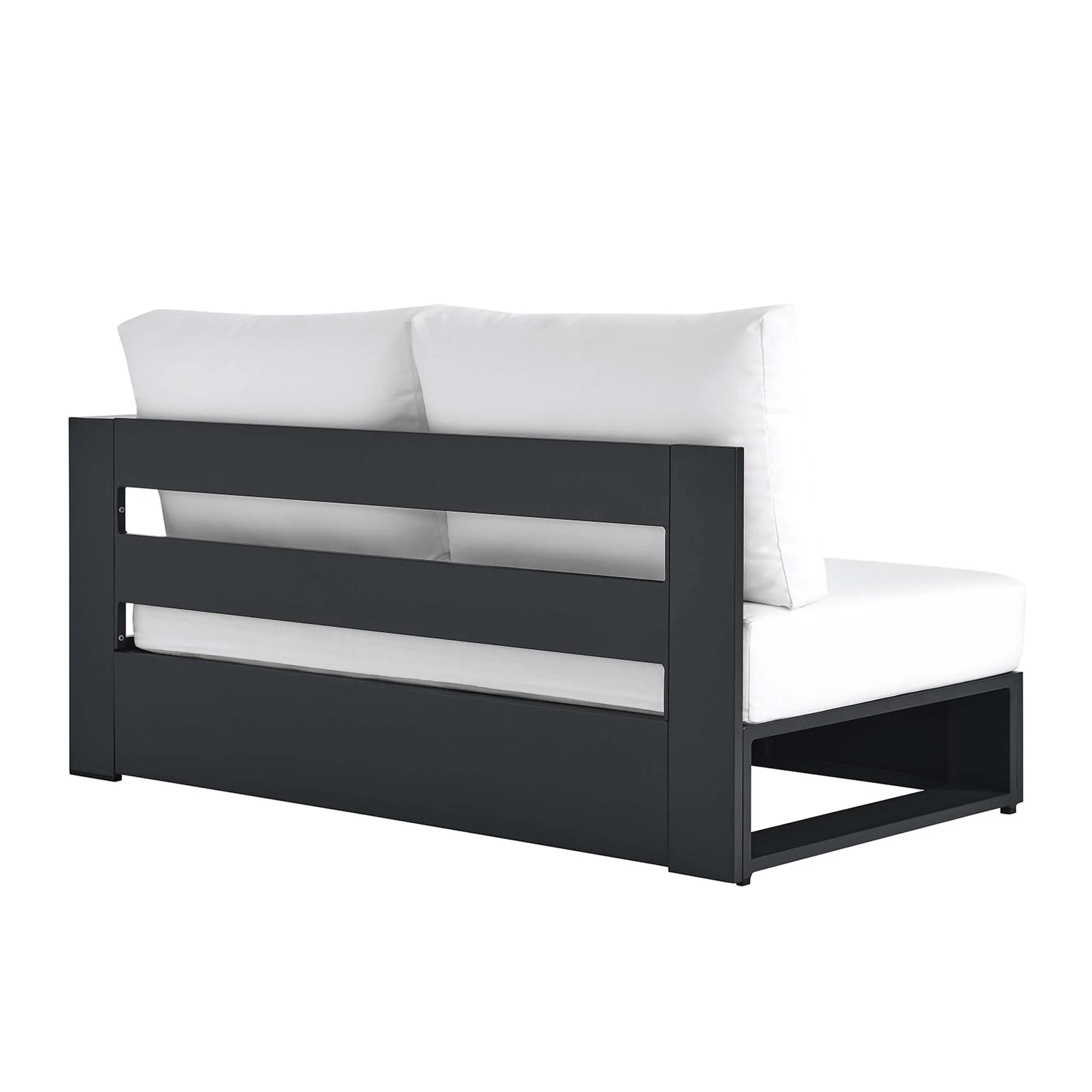 Tahoe Outdoor Patio Powder-Coated Aluminum Modular Right-Facing Loveseat by Modway - Image 5