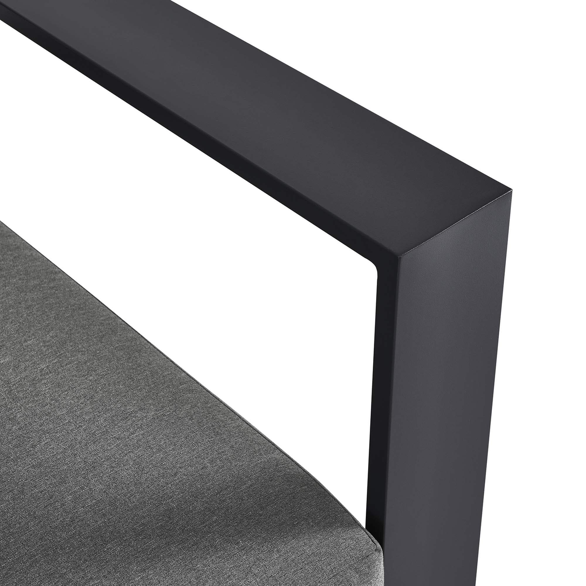 Tahoe Outdoor Patio Powder-Coated Aluminum Modular Right-Facing Loveseat by Modway - Image 9