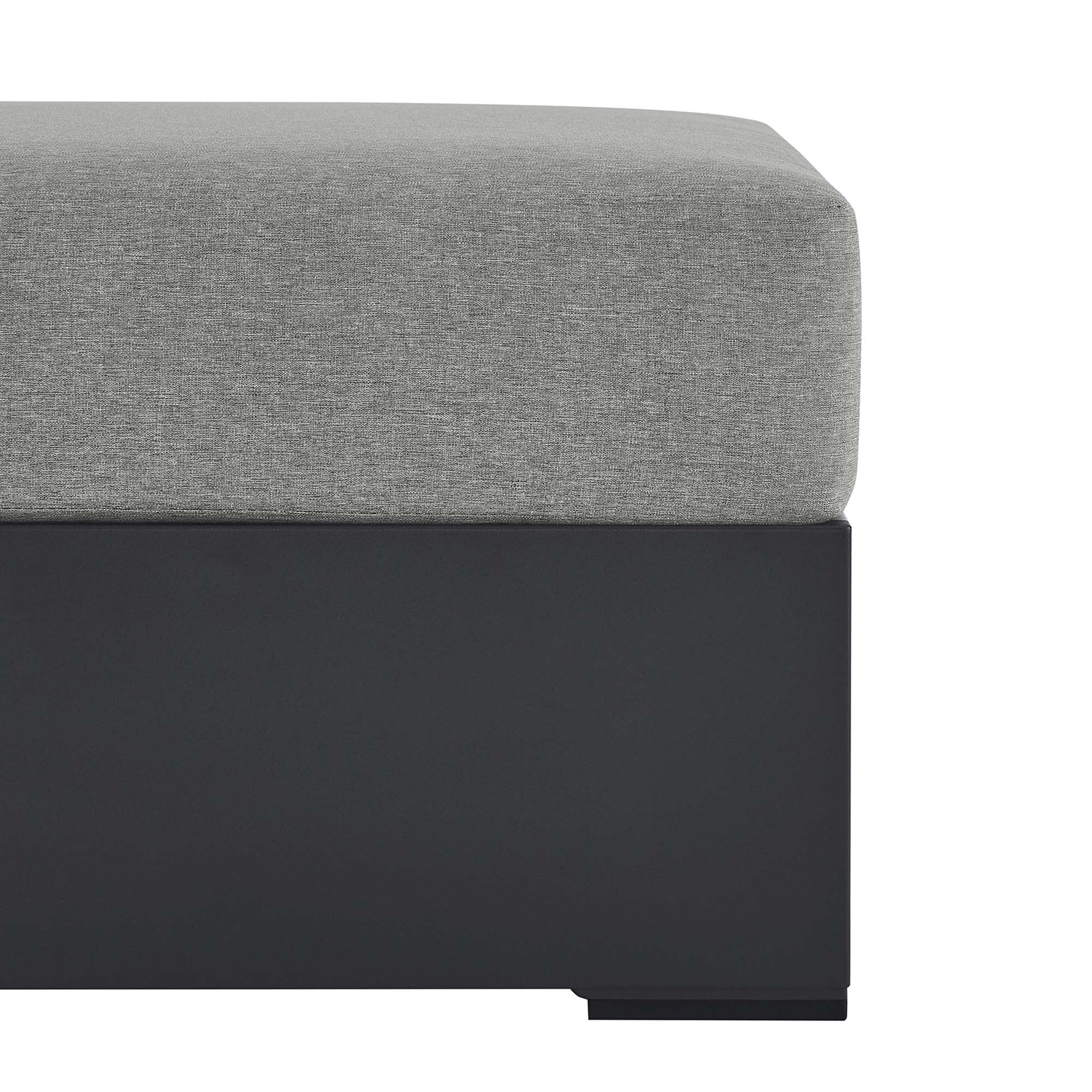 Tahoe Outdoor Patio Powder-Coated Aluminum Ottoman by Modway - Image 10