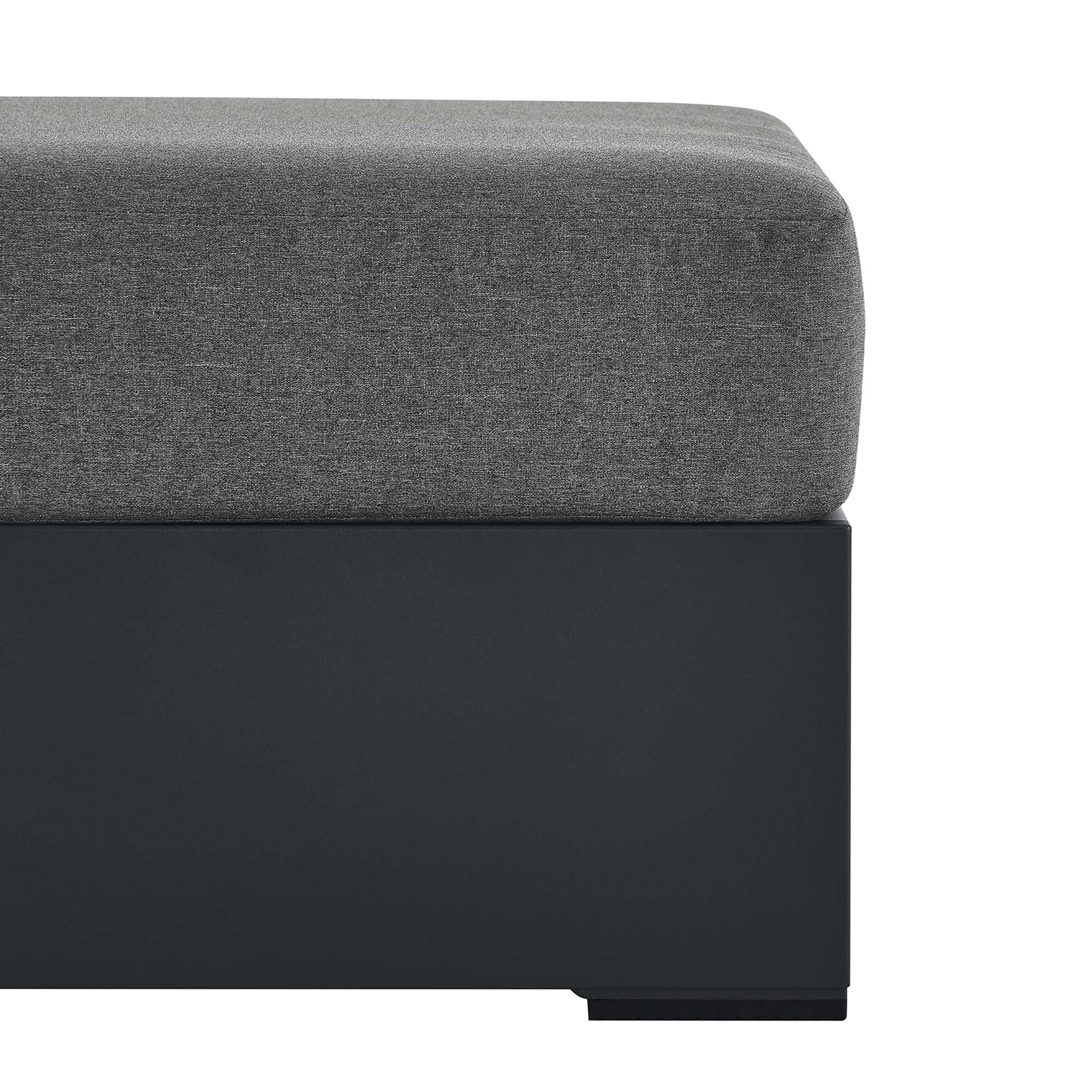Tahoe Outdoor Patio Powder-Coated Aluminum Ottoman by Modway - Image 11
