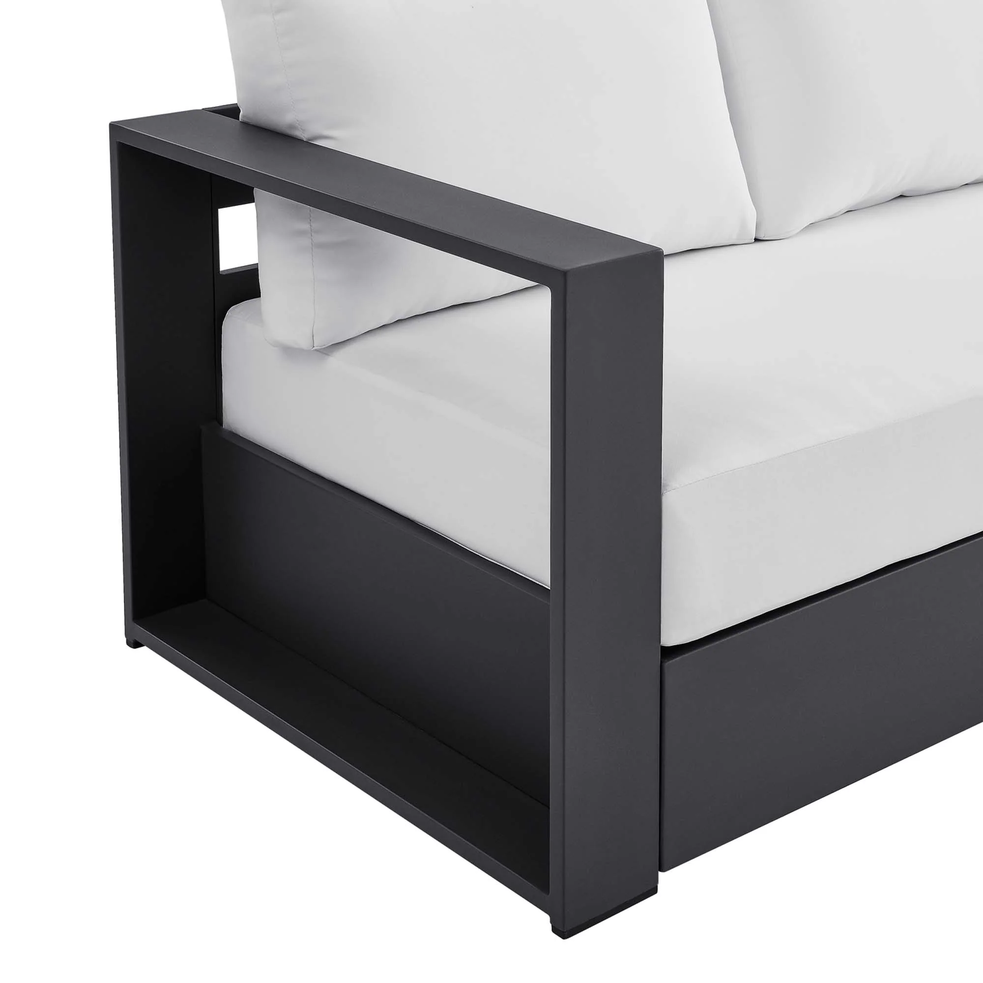 Tahoe Outdoor Patio Powder-Coated Aluminum Sofa by Modway - Image 15