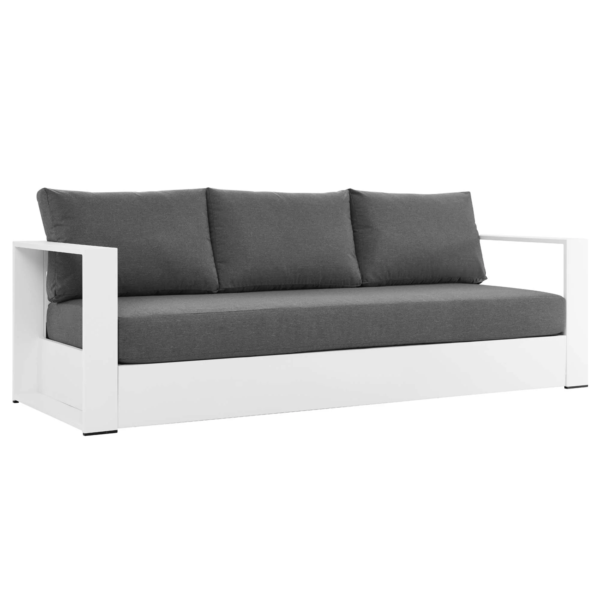 Tahoe Outdoor Patio Powder-Coated Aluminum Sofa by Modway - Image 38
