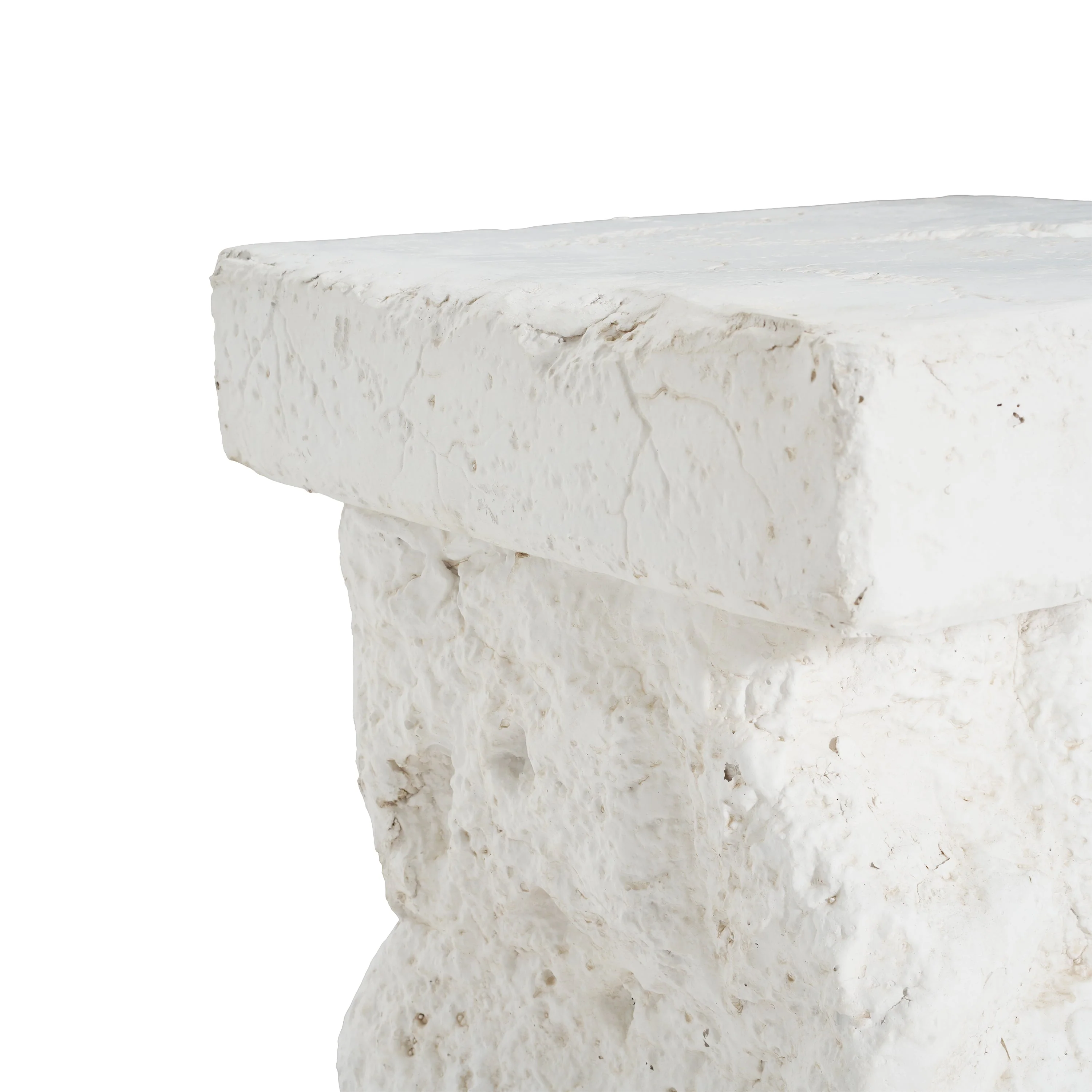 Talia Outdoor Patio Modern Artistry MGO Side Table, White - Image 13