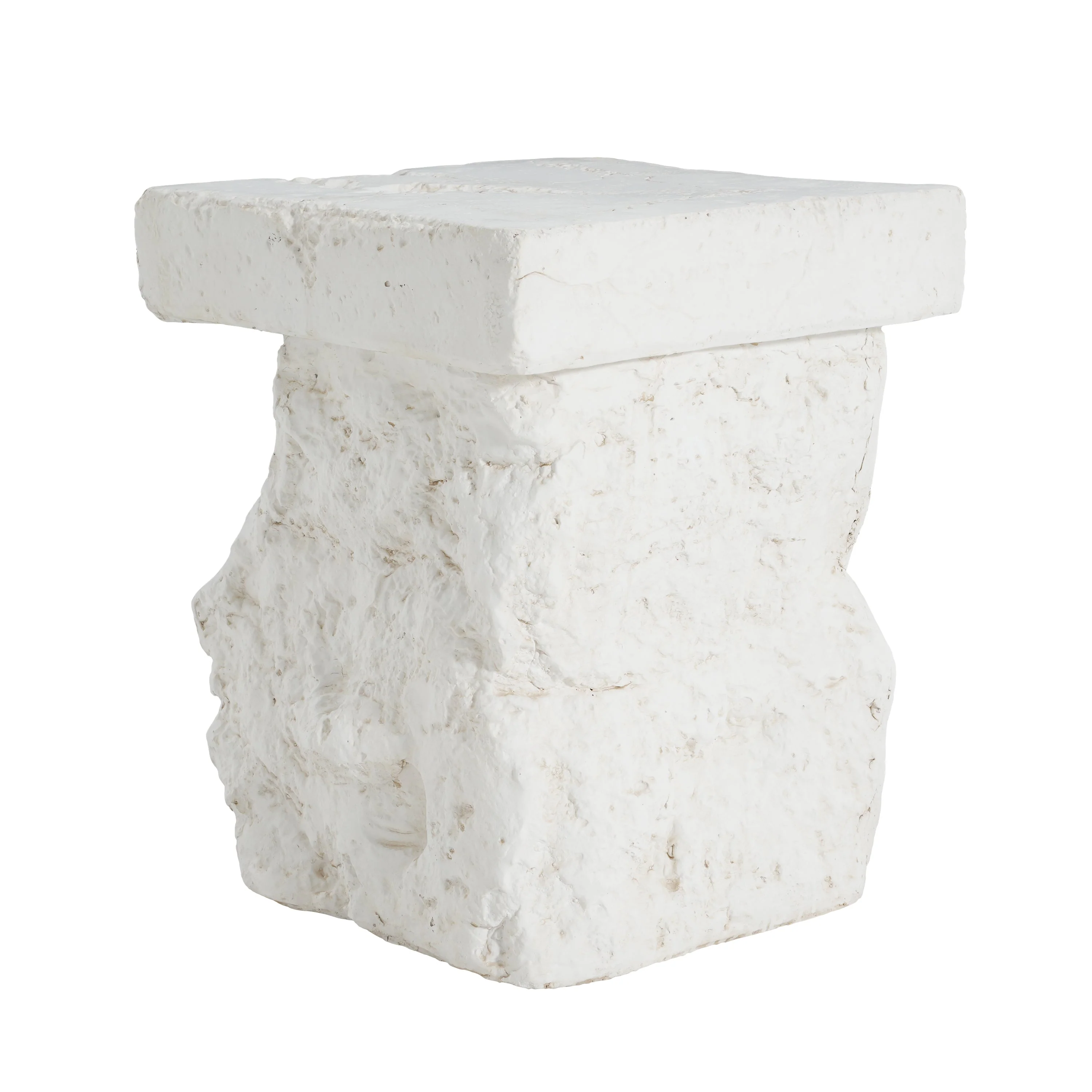 Talia Outdoor Patio Modern Artistry MGO Side Table, White - Image 4