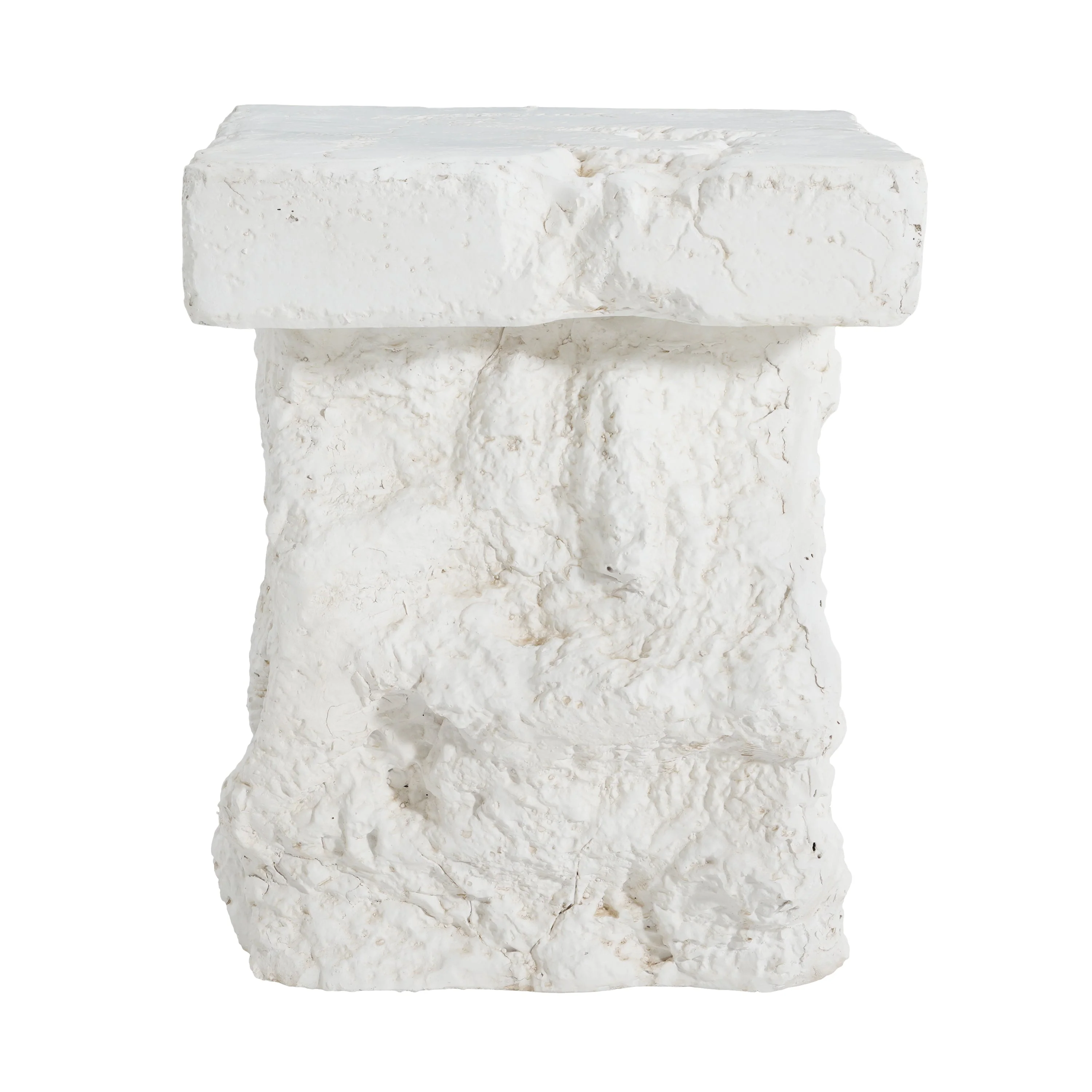 Talia Outdoor Patio Modern Artistry MGO Side Table, White - Image 6