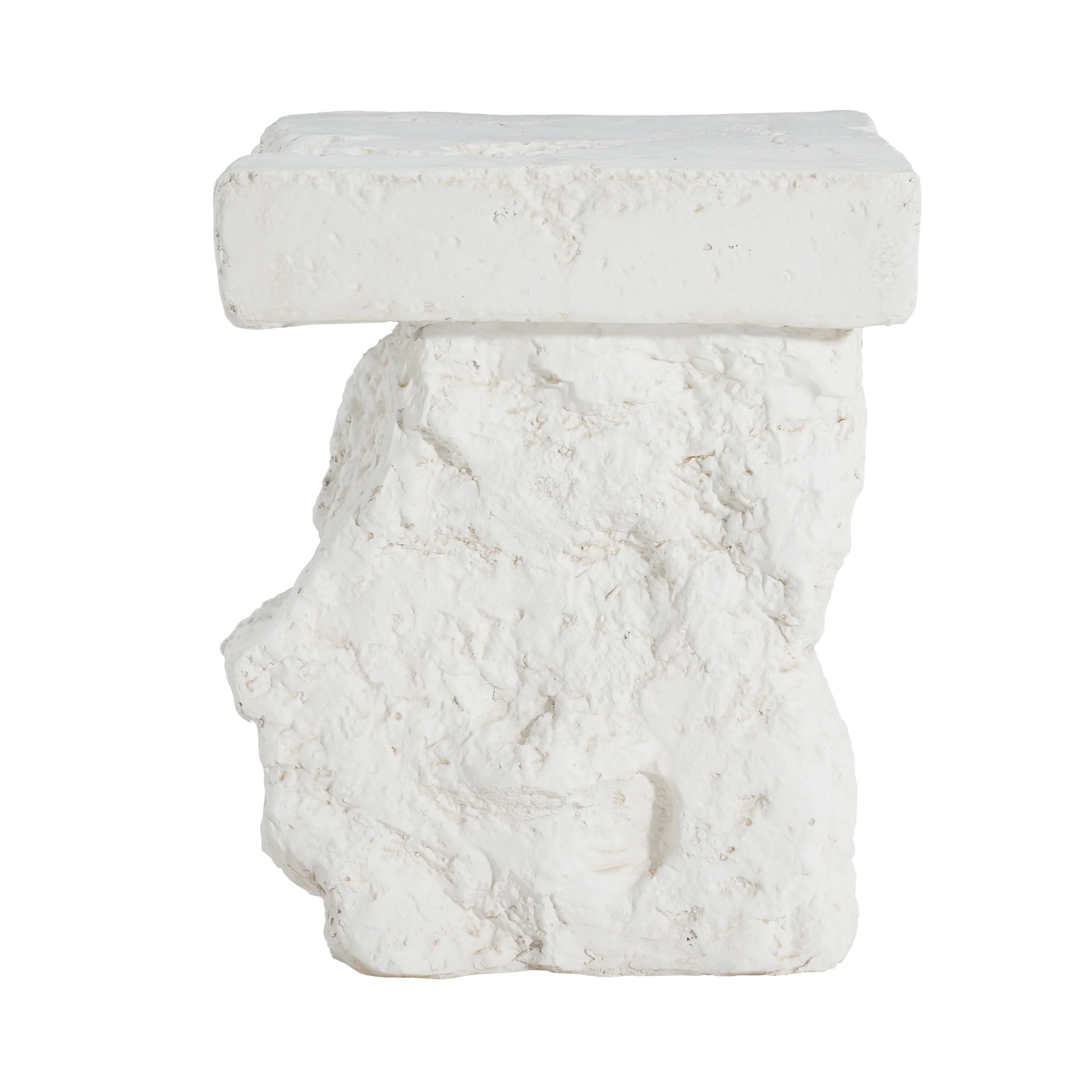 Talia Outdoor Patio Modern Artistry MGO Side Table, White - Image 7
