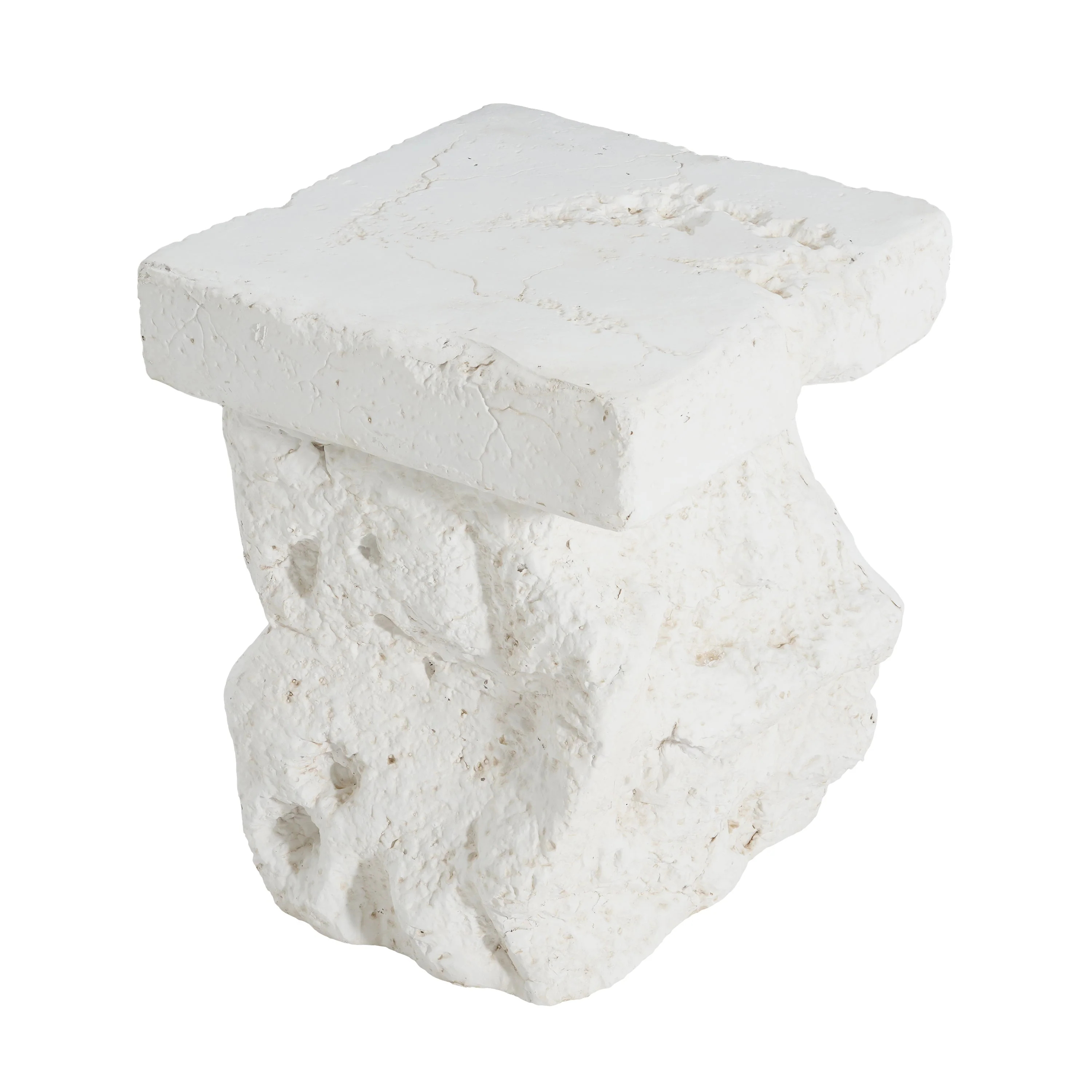 Talia Outdoor Patio Modern Artistry MGO Side Table, White - Image 9