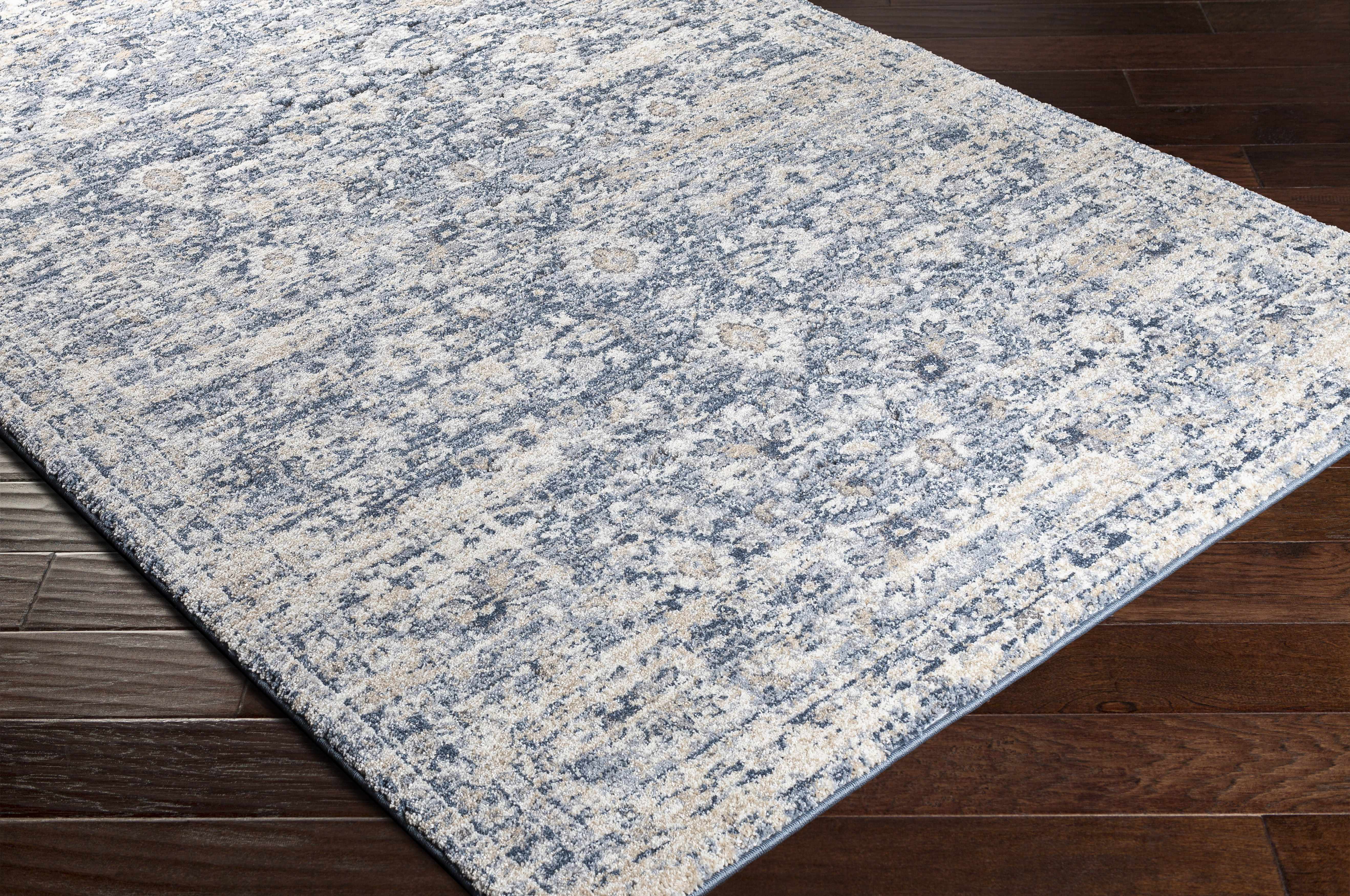 Talihina Denim Damask Area Rug - Image 5