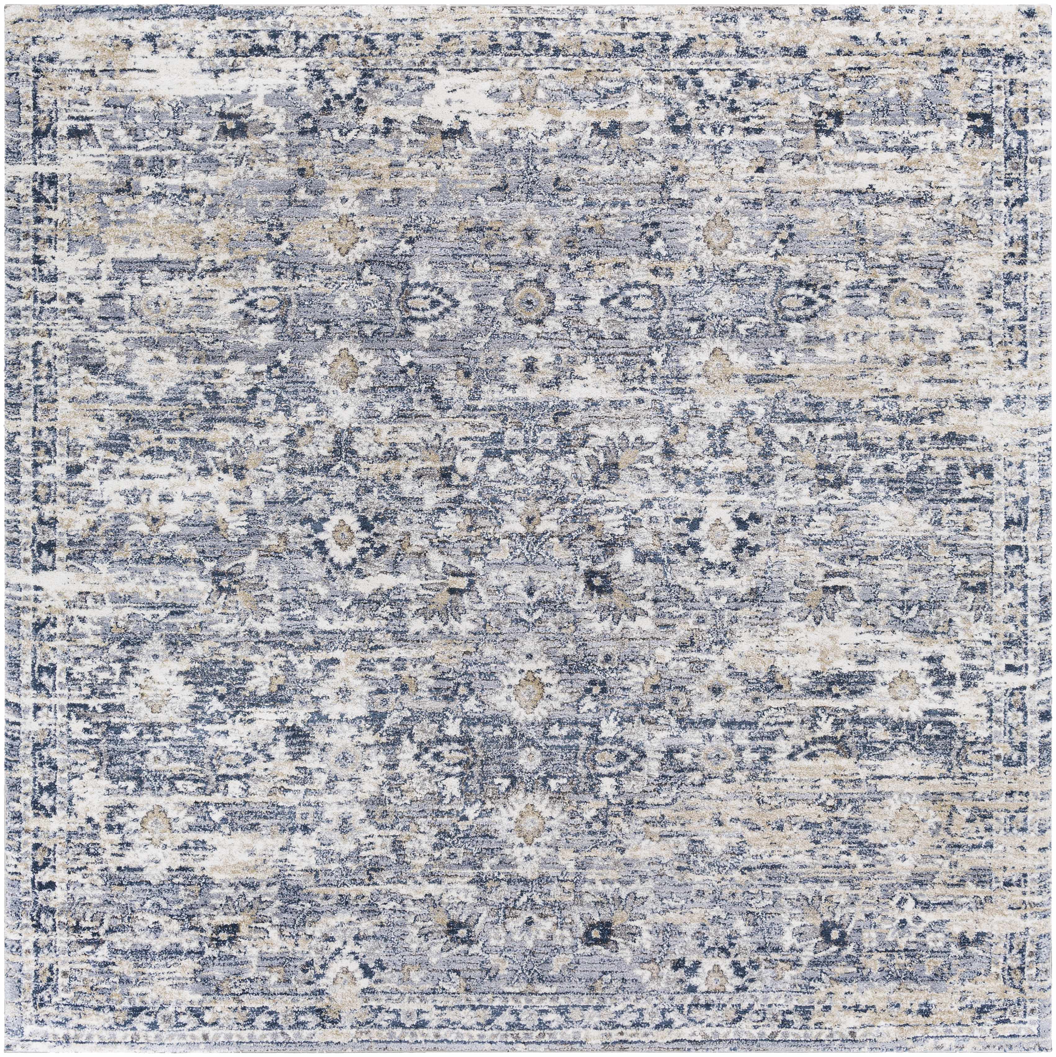 Talihina Denim Damask Area Rug - Image 6