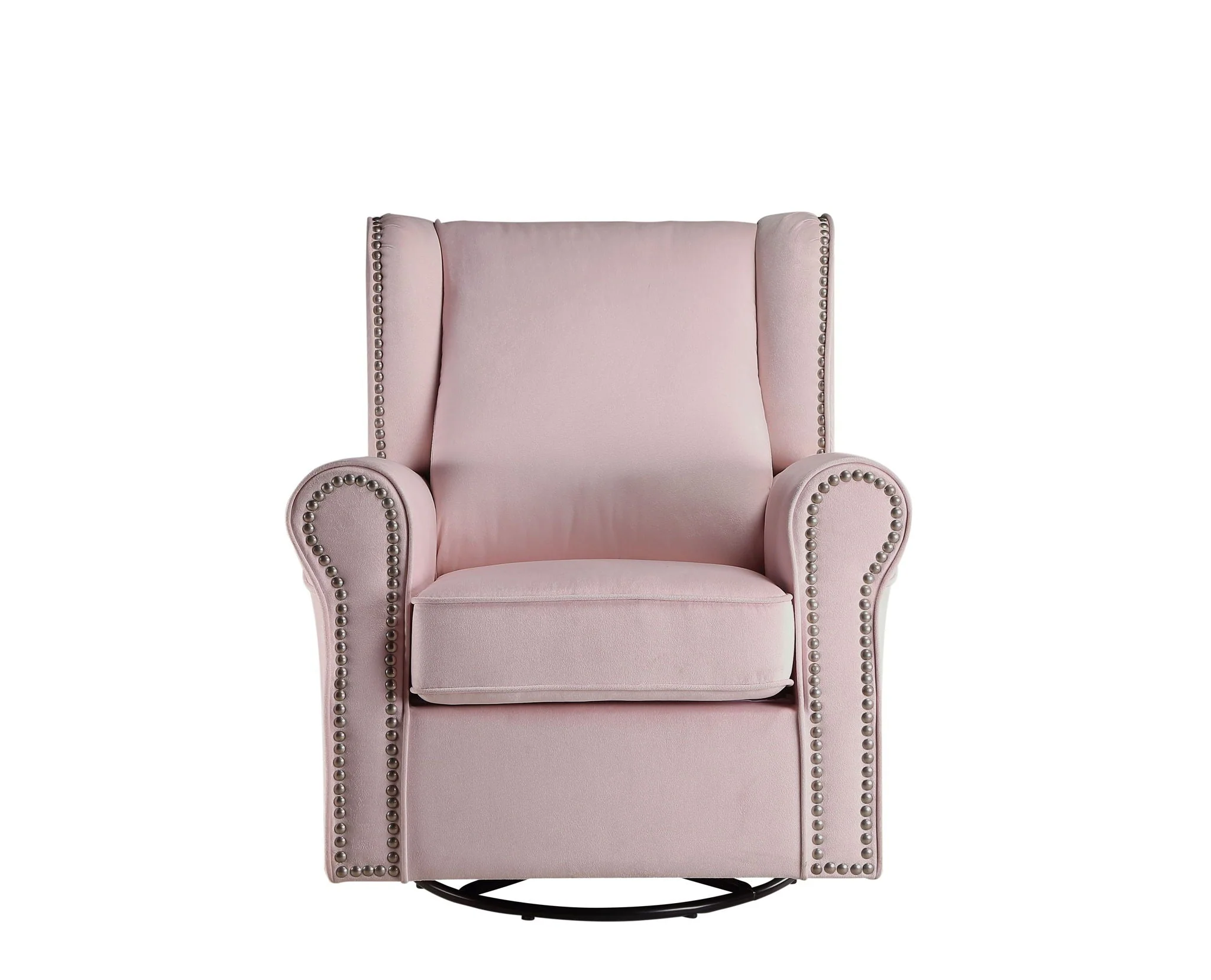 Tamaki - Glider Chair With Swivel - Pink - Image 2
