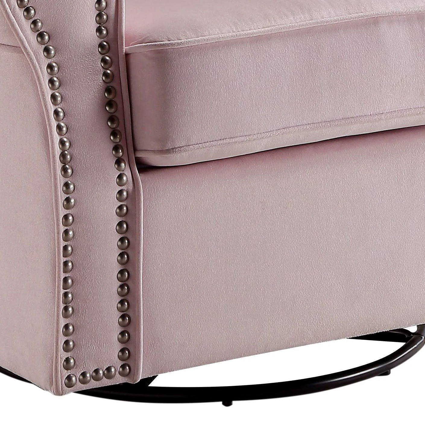 Tamaki - Glider Chair With Swivel - Pink - Image 3