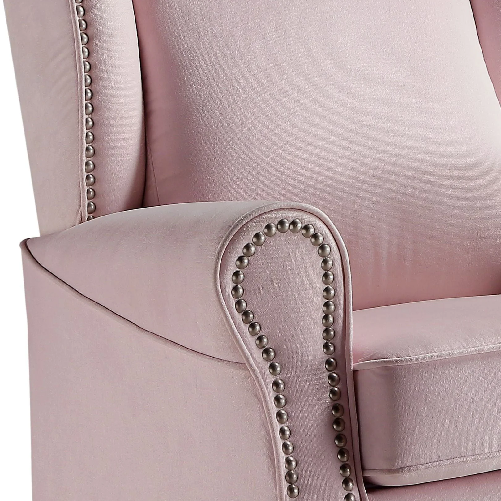 Tamaki - Glider Chair With Swivel - Pink - Image 4