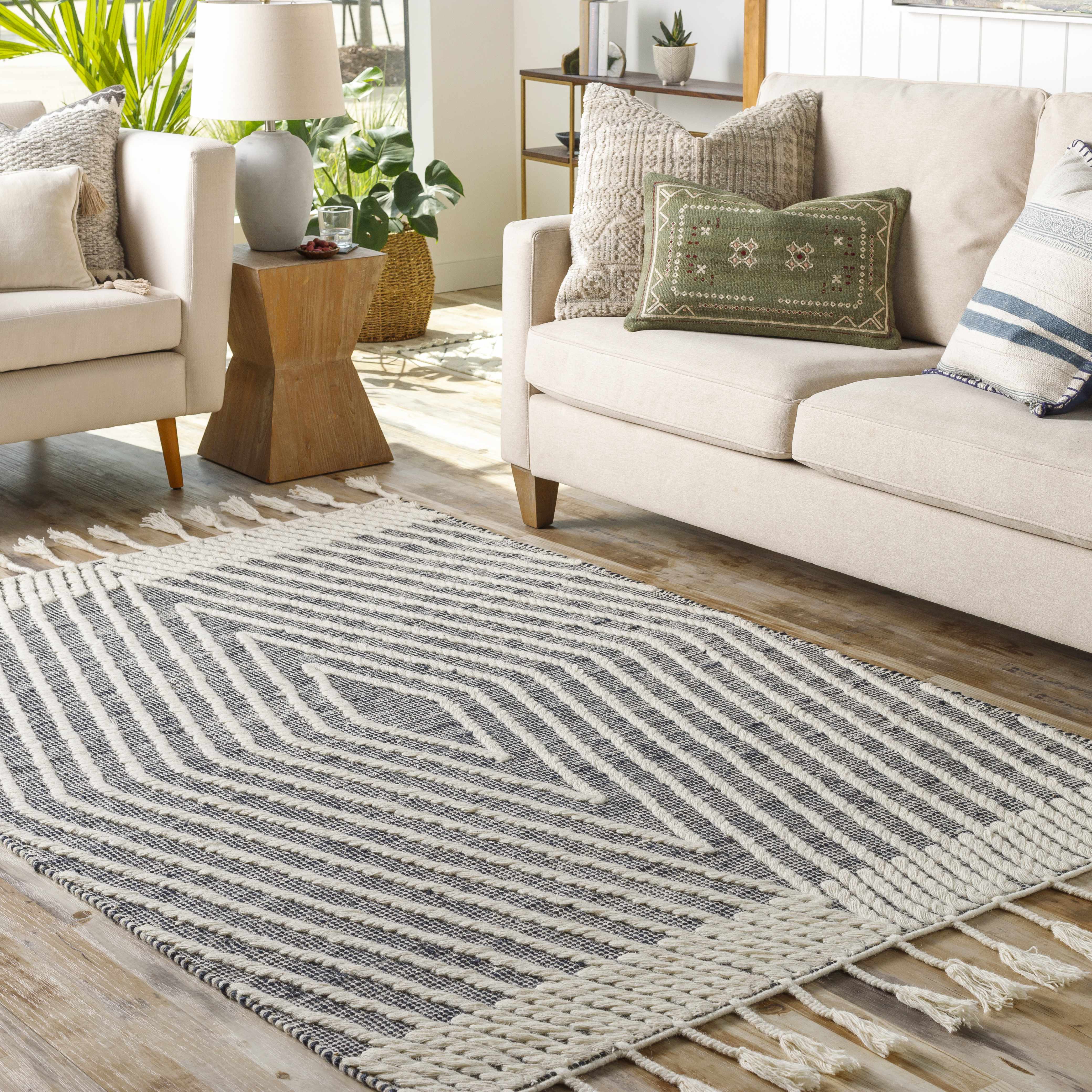 Tamayong Tasseled Jute&Wool Rug - Clearance - Image 2